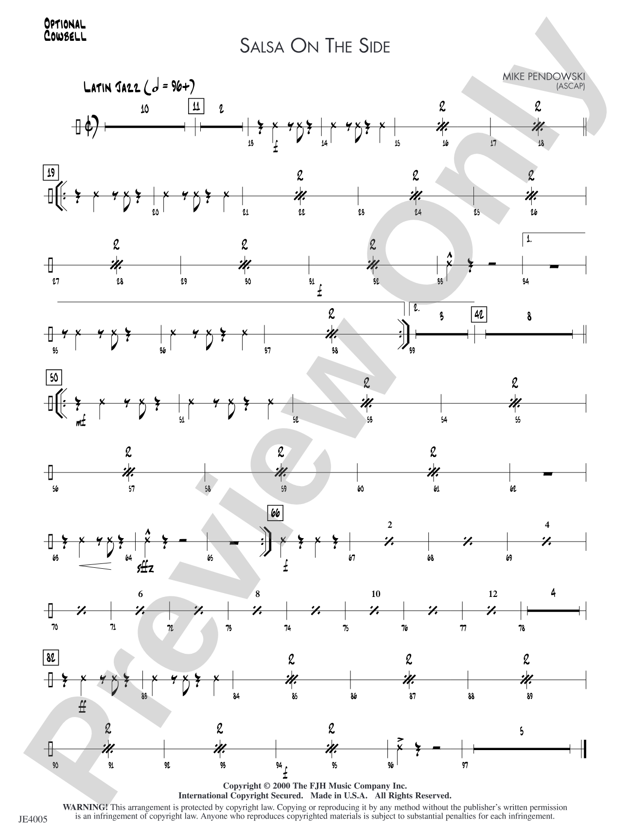 Salsa on the Side: Optional Cowbell
