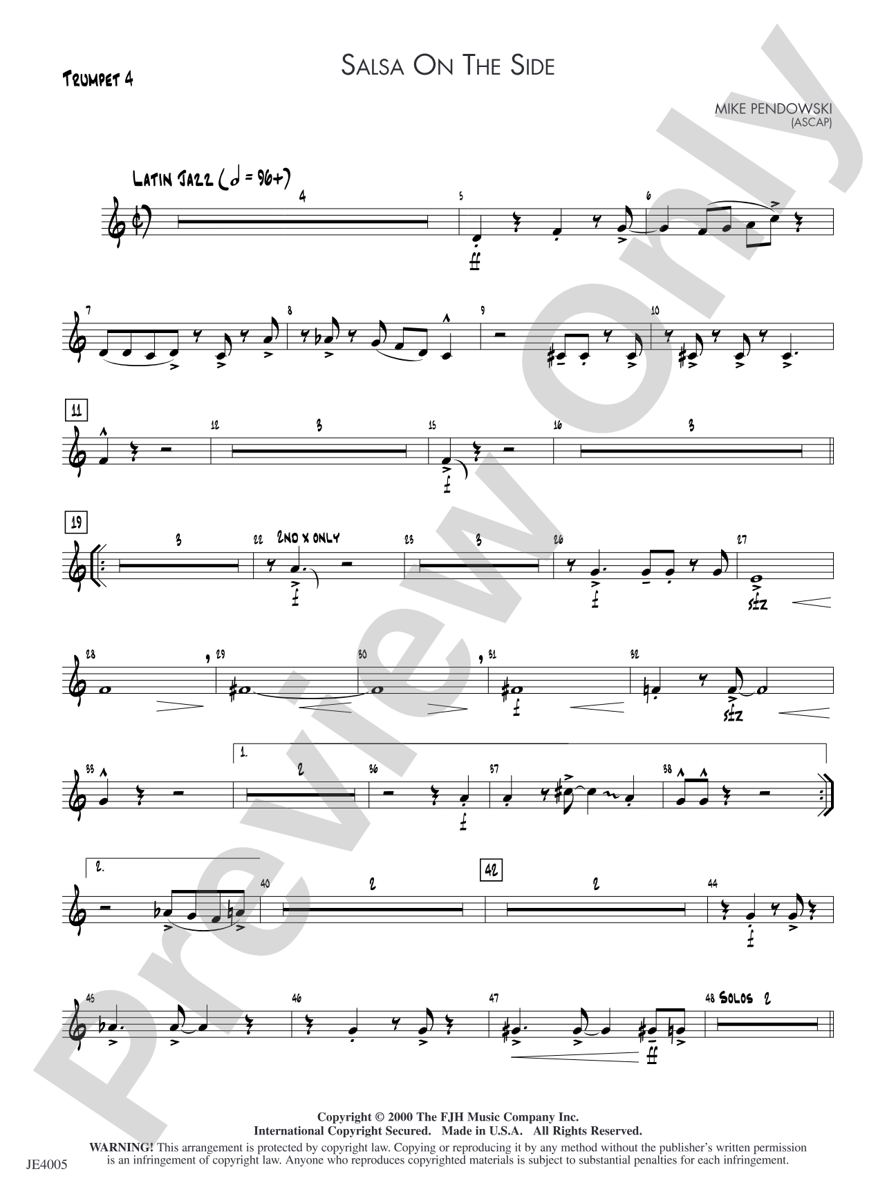 Salsa on the Side: Trumpet 4