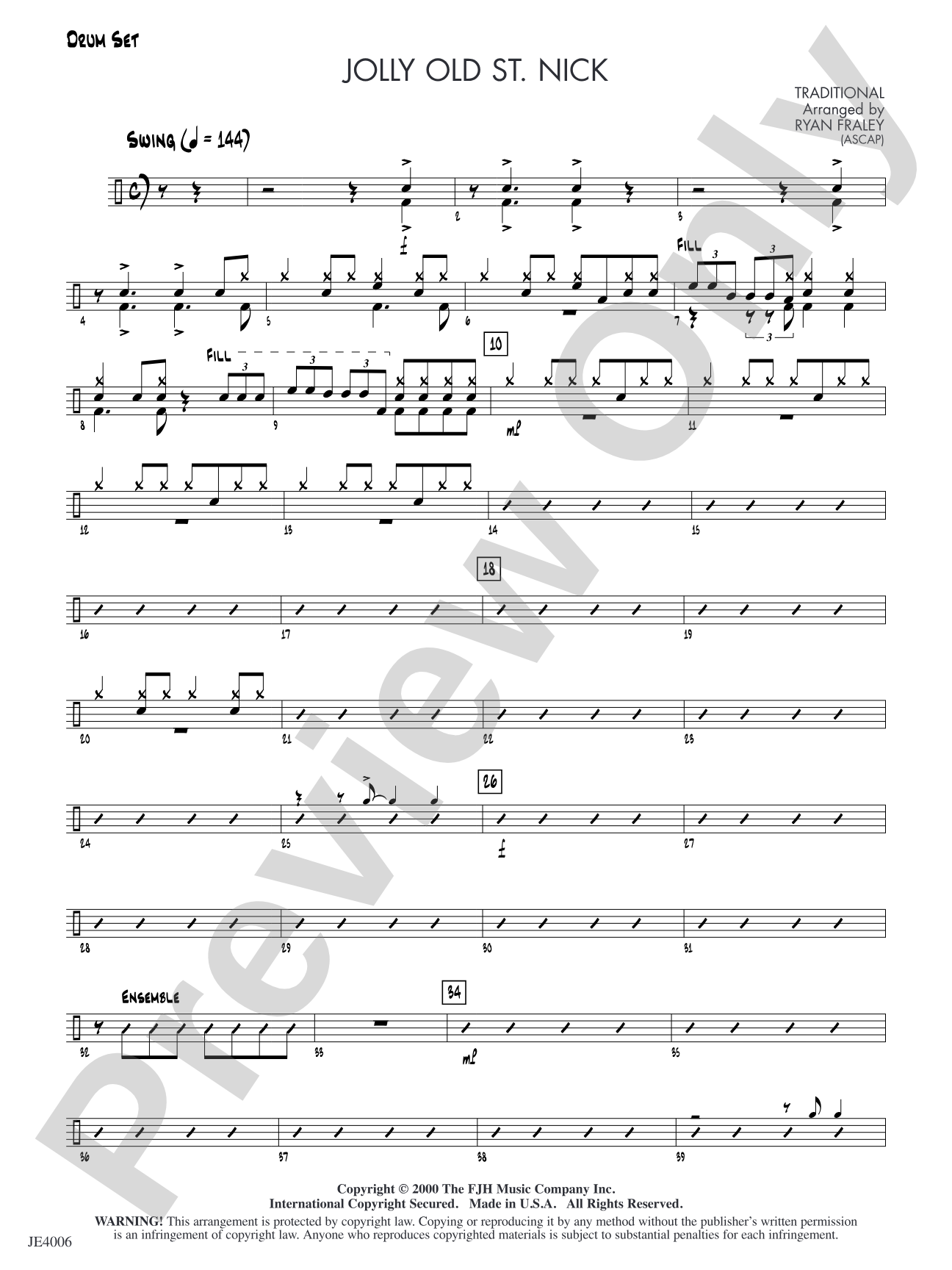 Jolly Old St. Nick: Drum Set