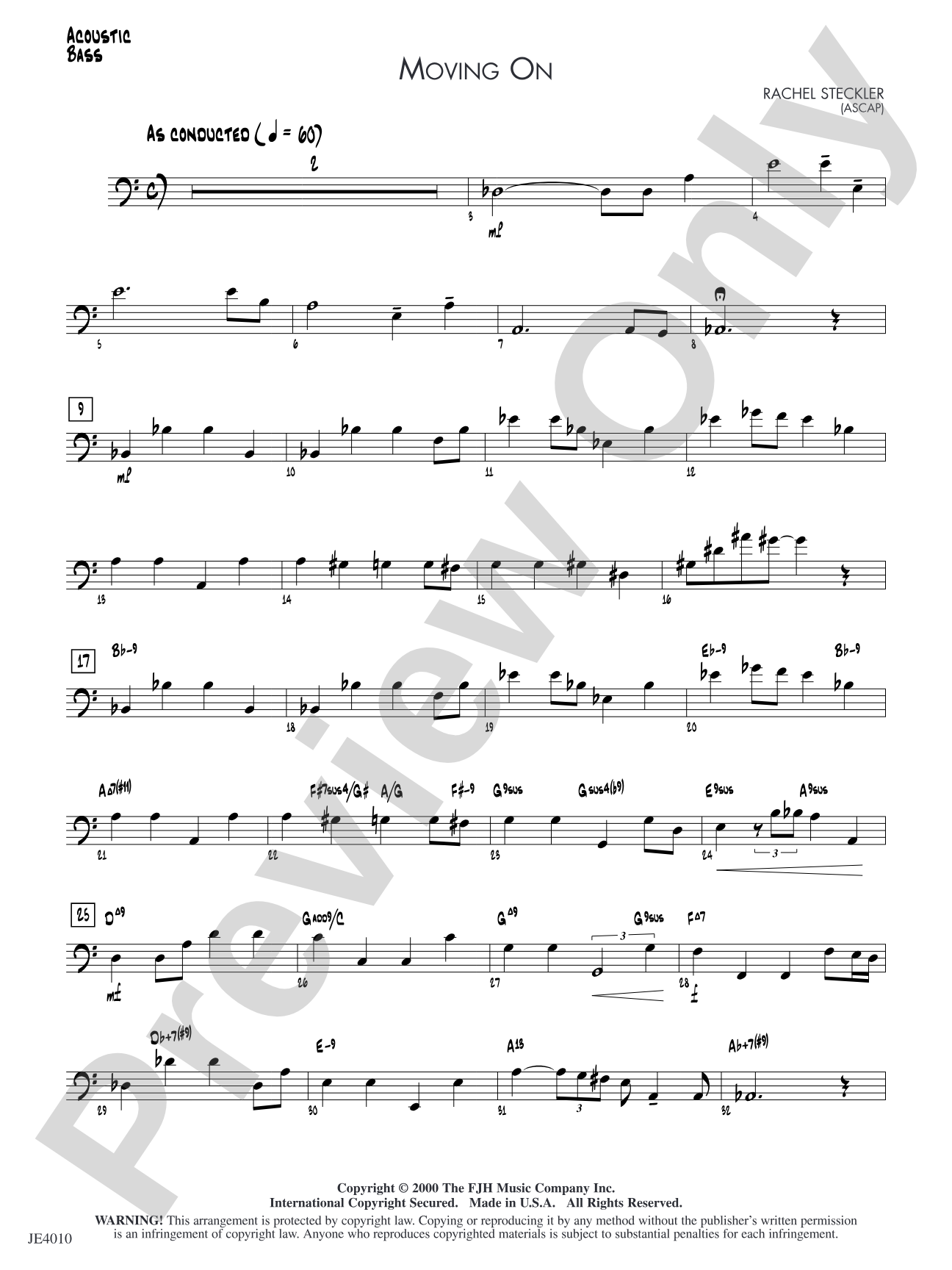 Moving On: Acoustic Bass