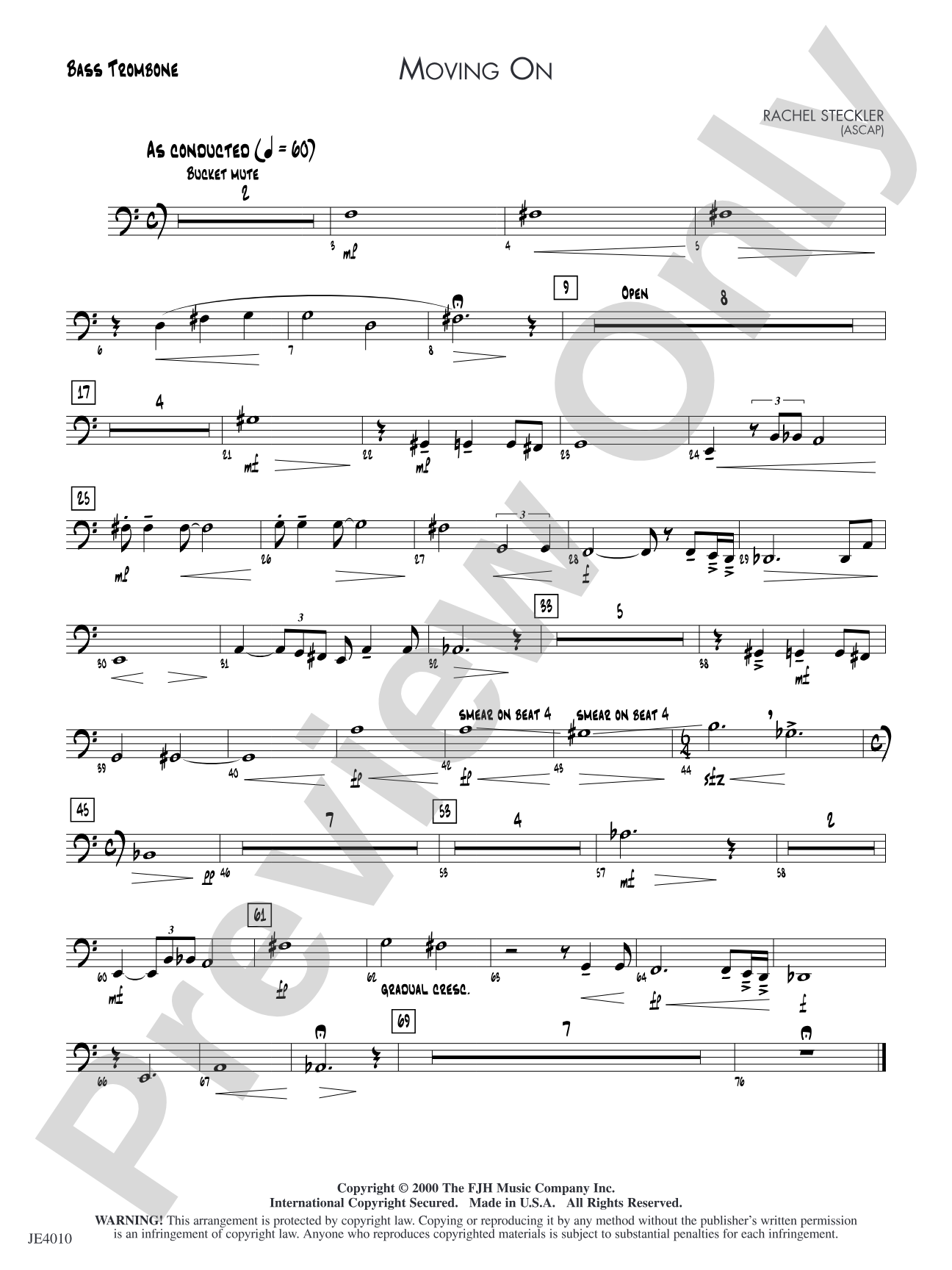 Moving On: Bass Trombone