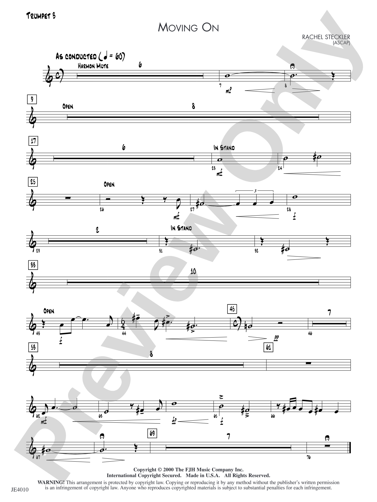 Moving On: Trumpet 3