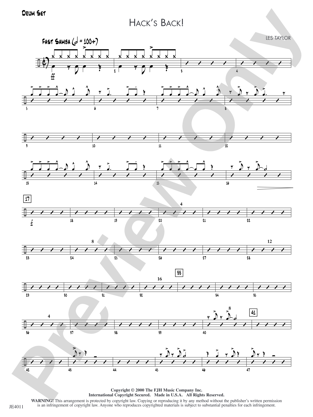 Hack's Back!: Drum Set