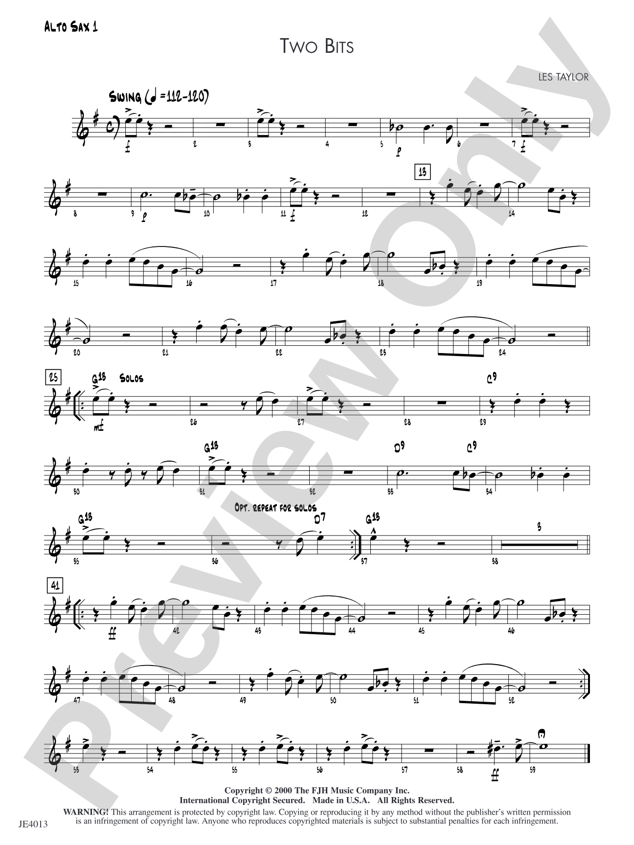 Two Bits: Alto Sax 1