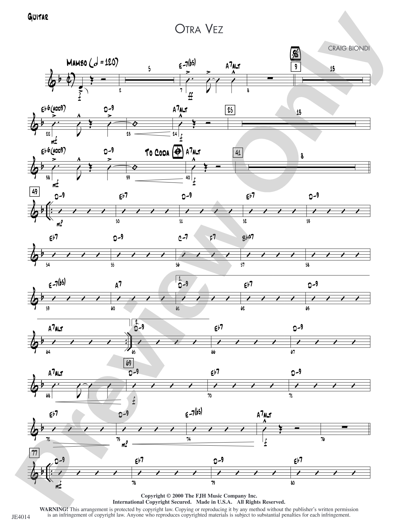 Otra Vez: Guitar