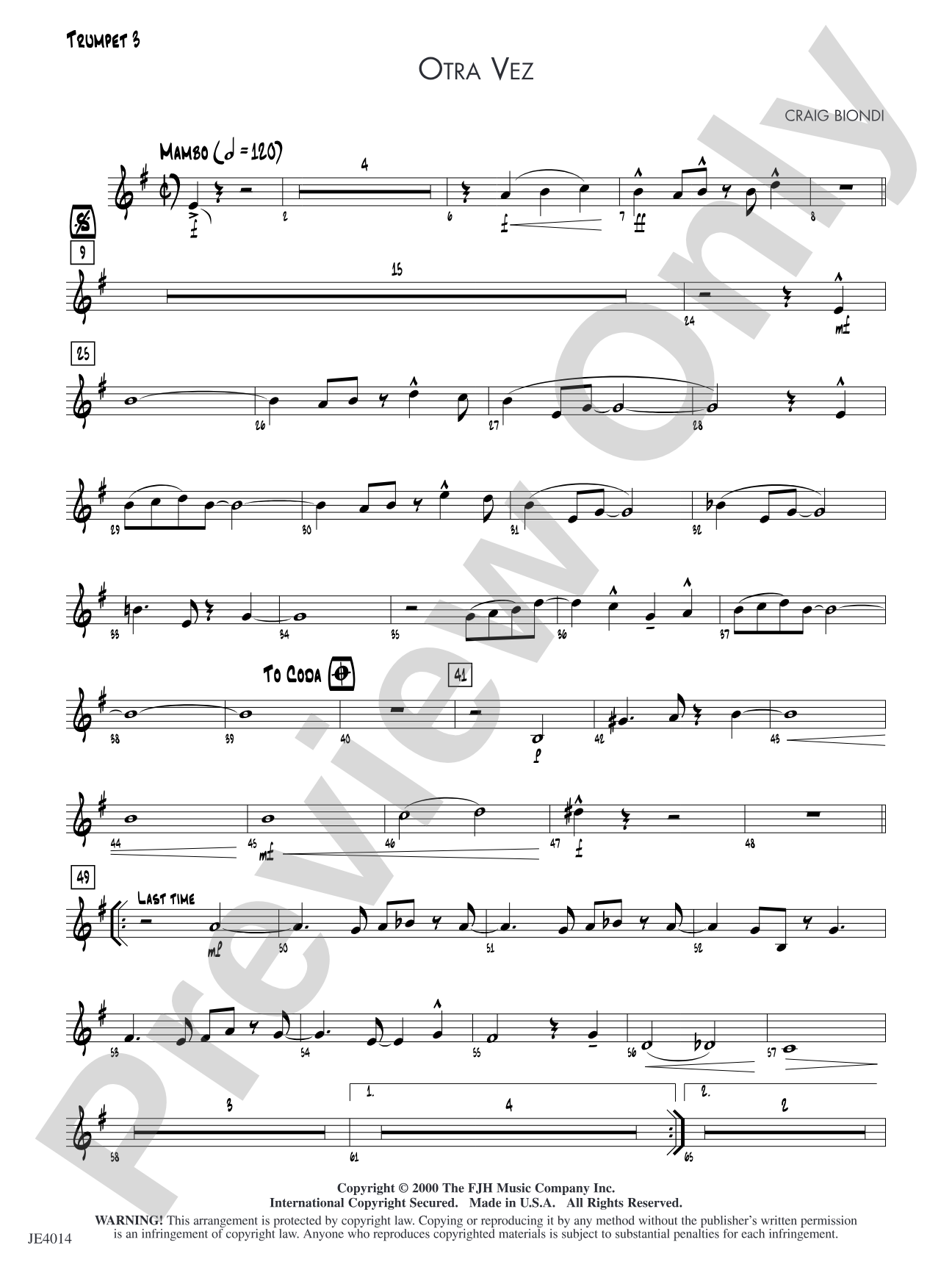 Otra Vez: Trumpet 3