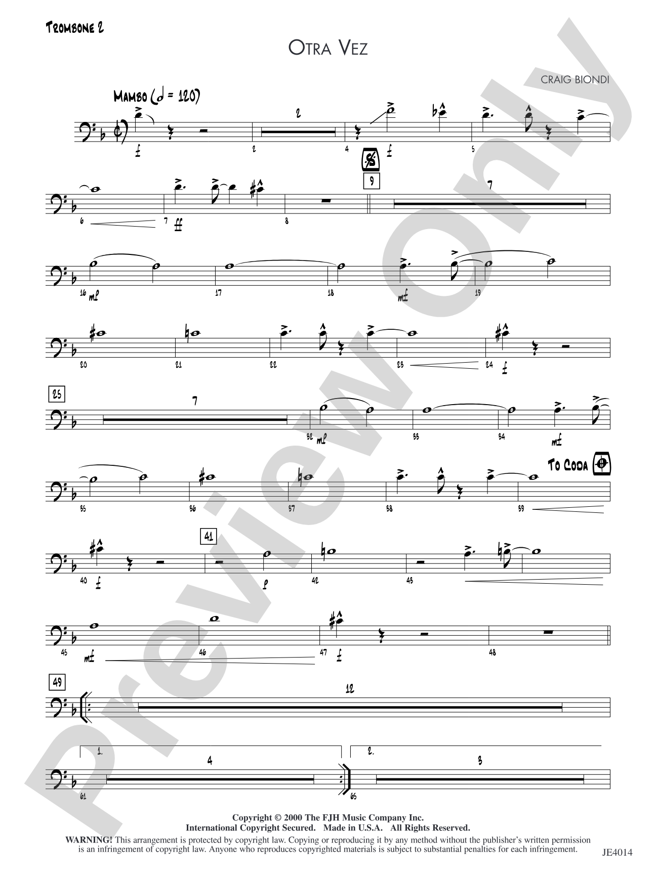 Otra Vez: Trombone 2