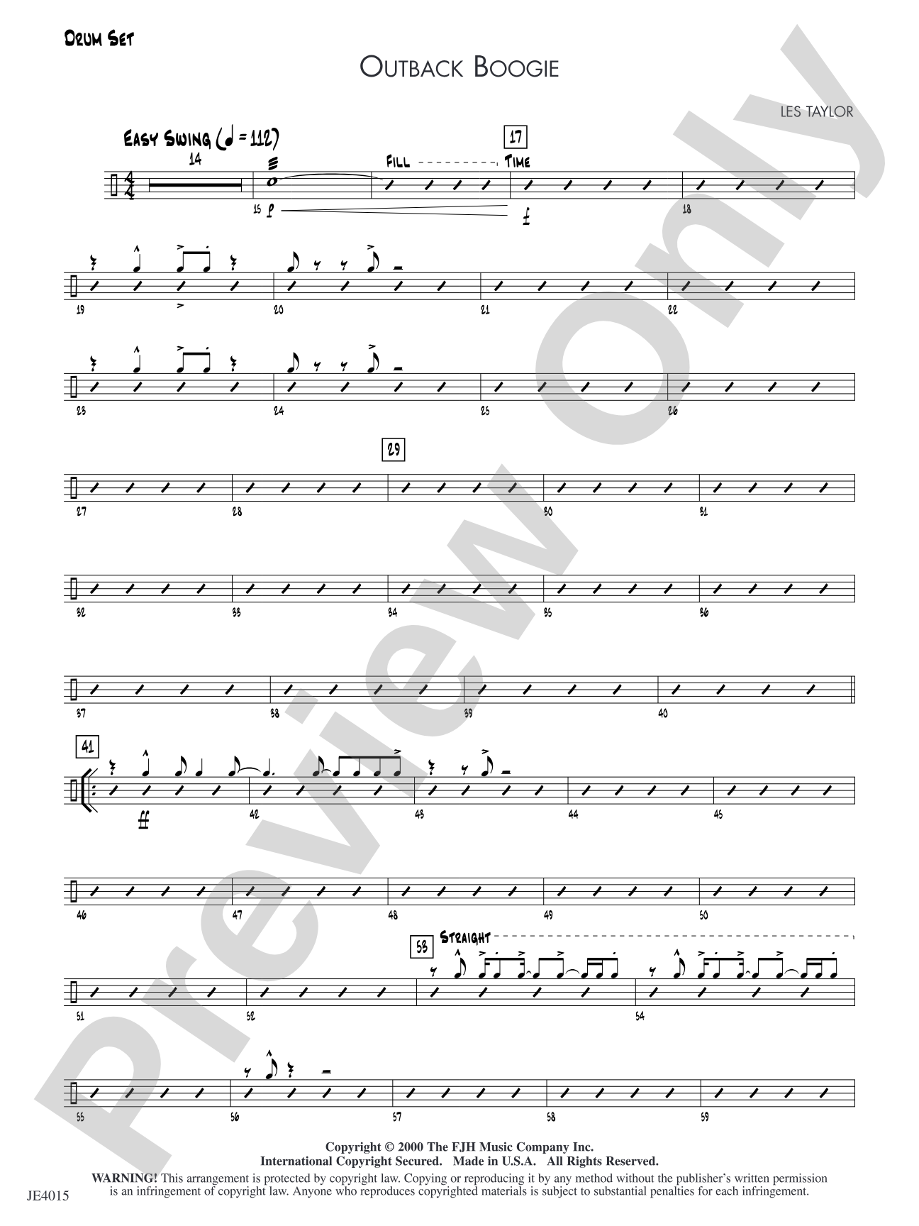 Outback Boogie: Drum Set