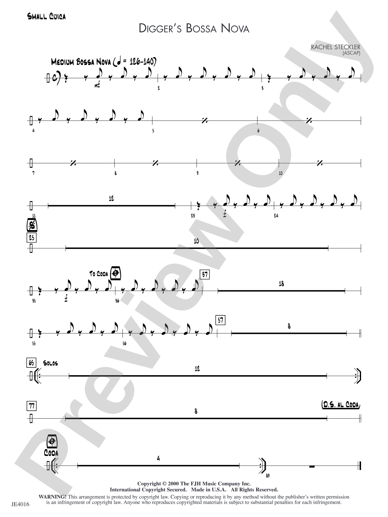 Digger's Bossa Nova: Small Cuica