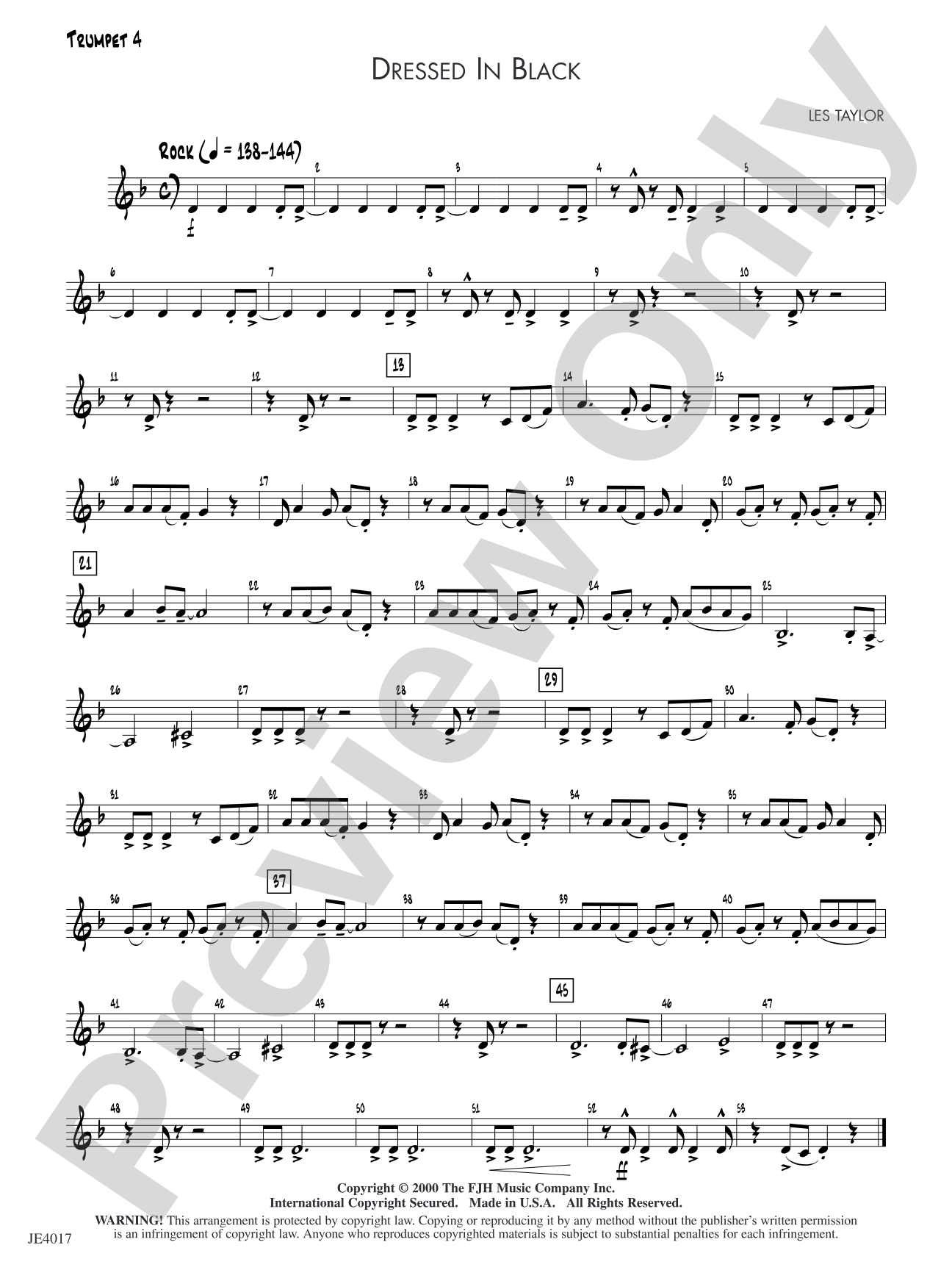 Dressed in Black: Trumpet 4