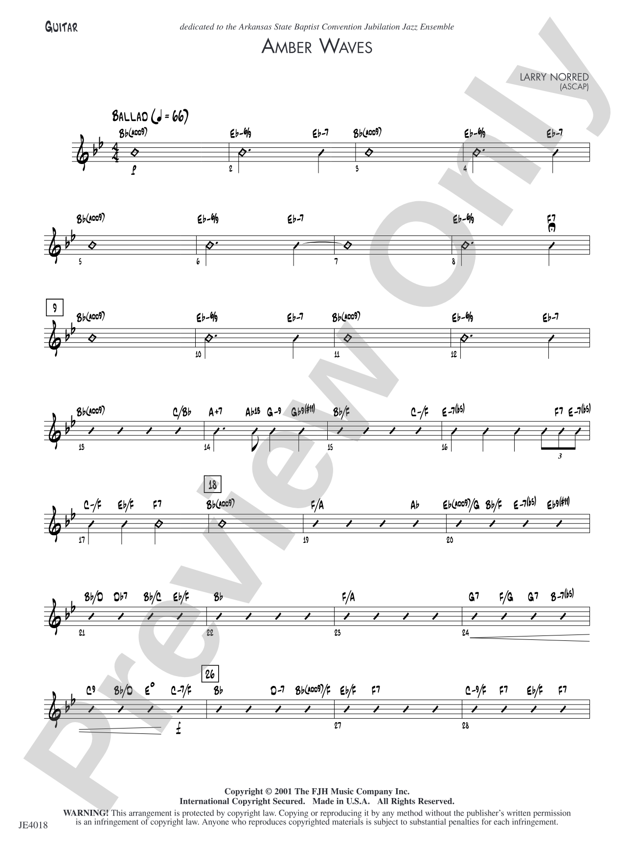 Amber Waves: Guitar