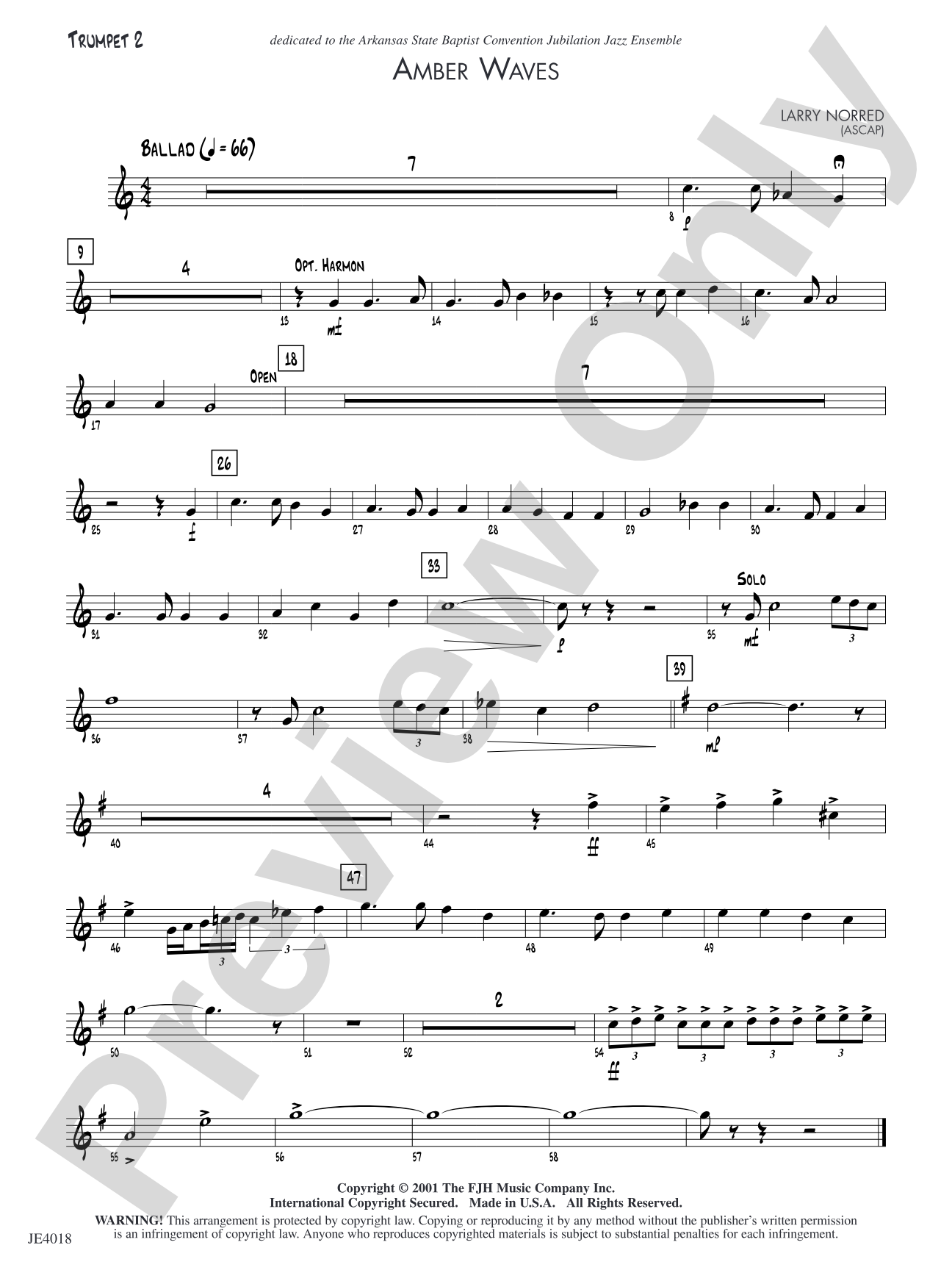 Amber Waves: Trumpet 2