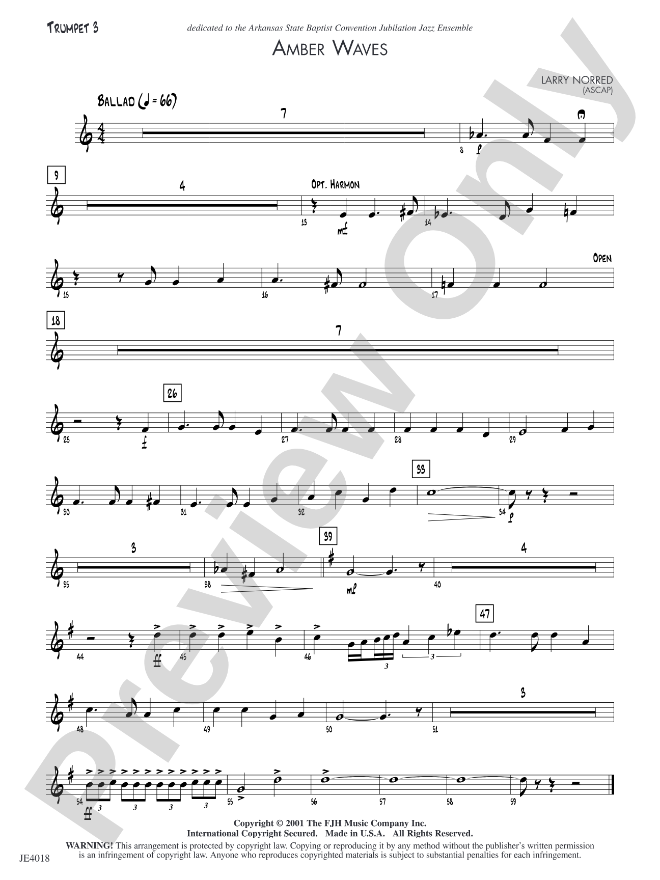 Amber Waves: Trumpet 3