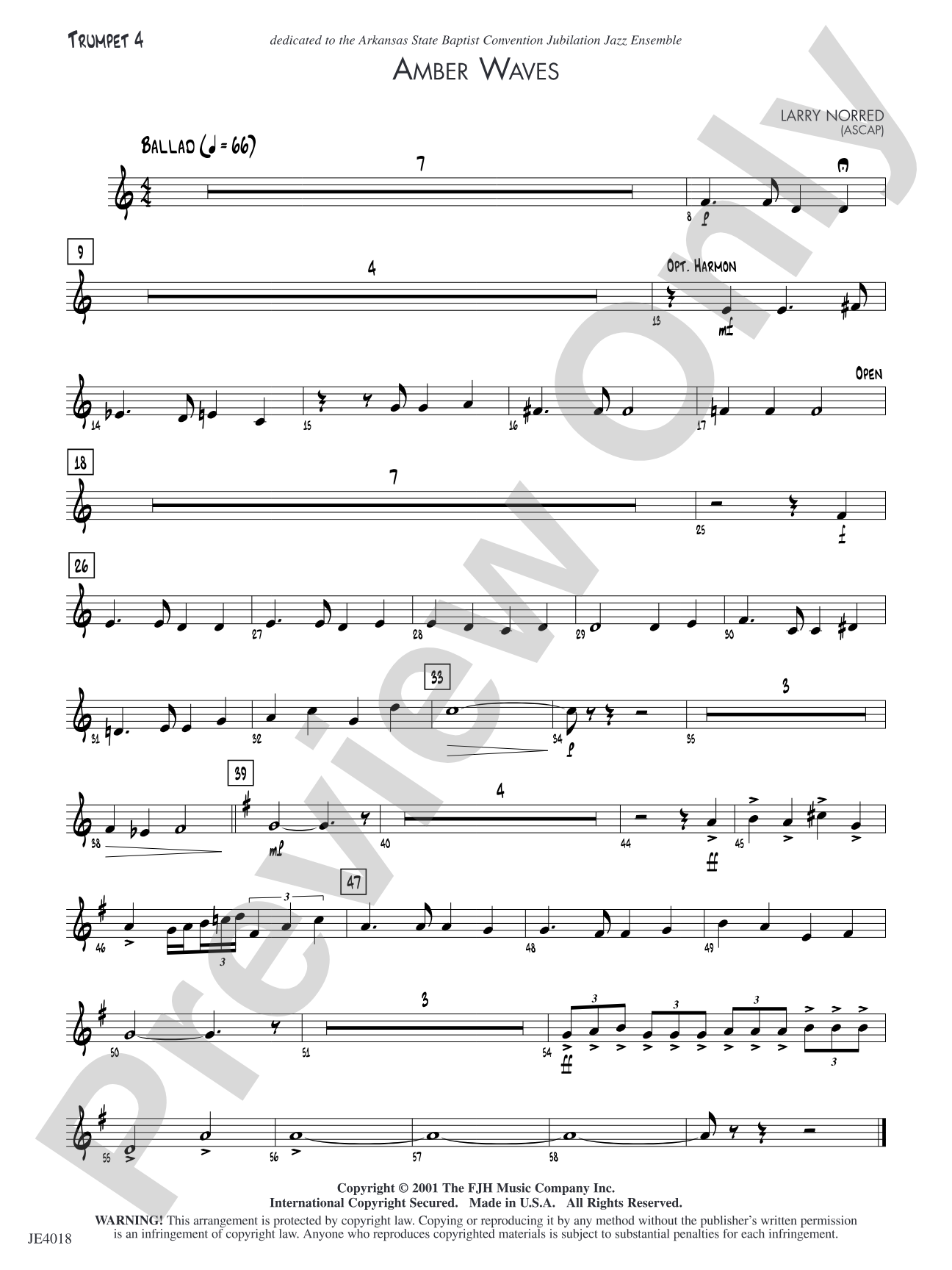 Amber Waves: Trumpet 4