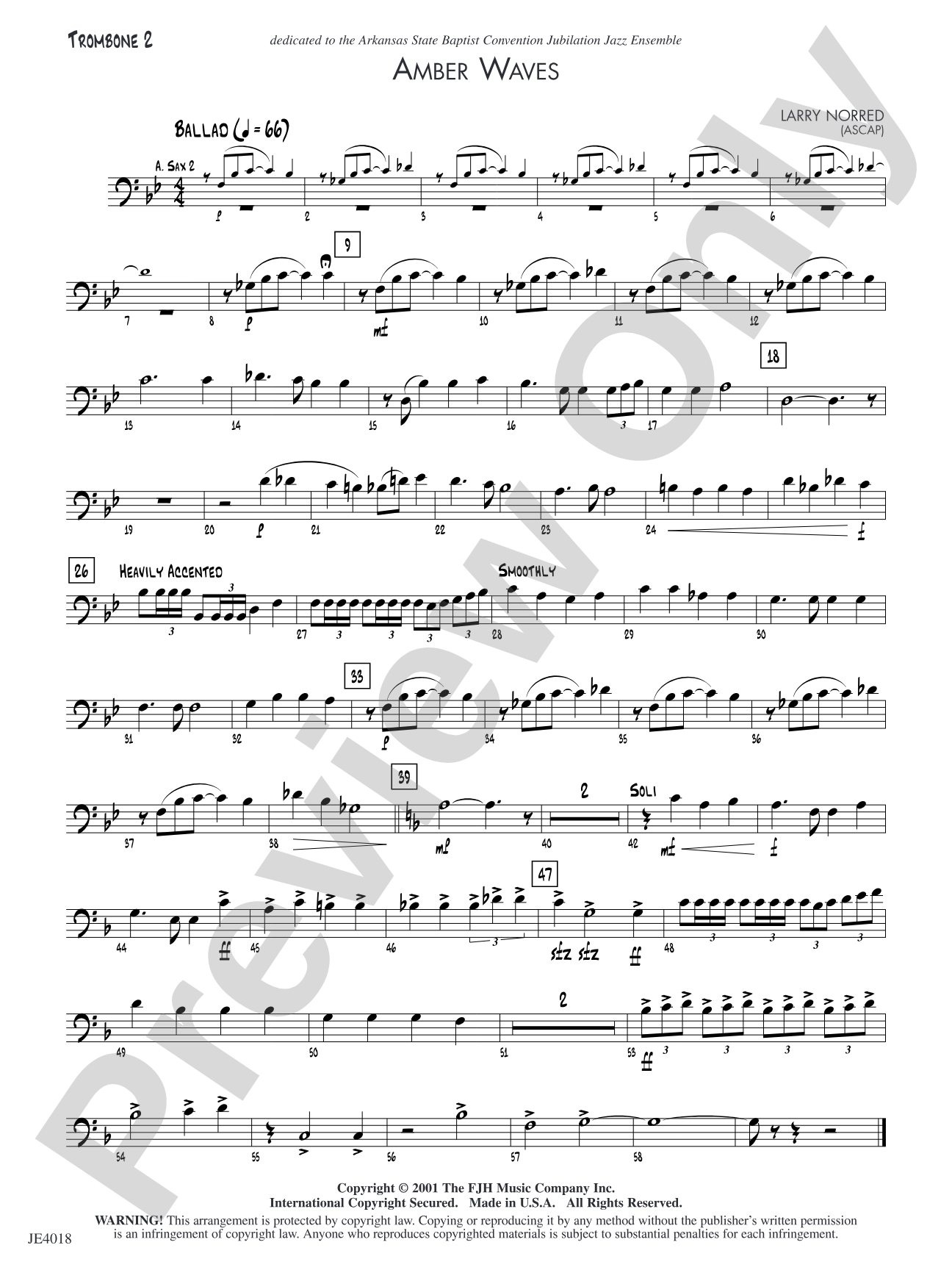 Amber Waves: Trombone 2