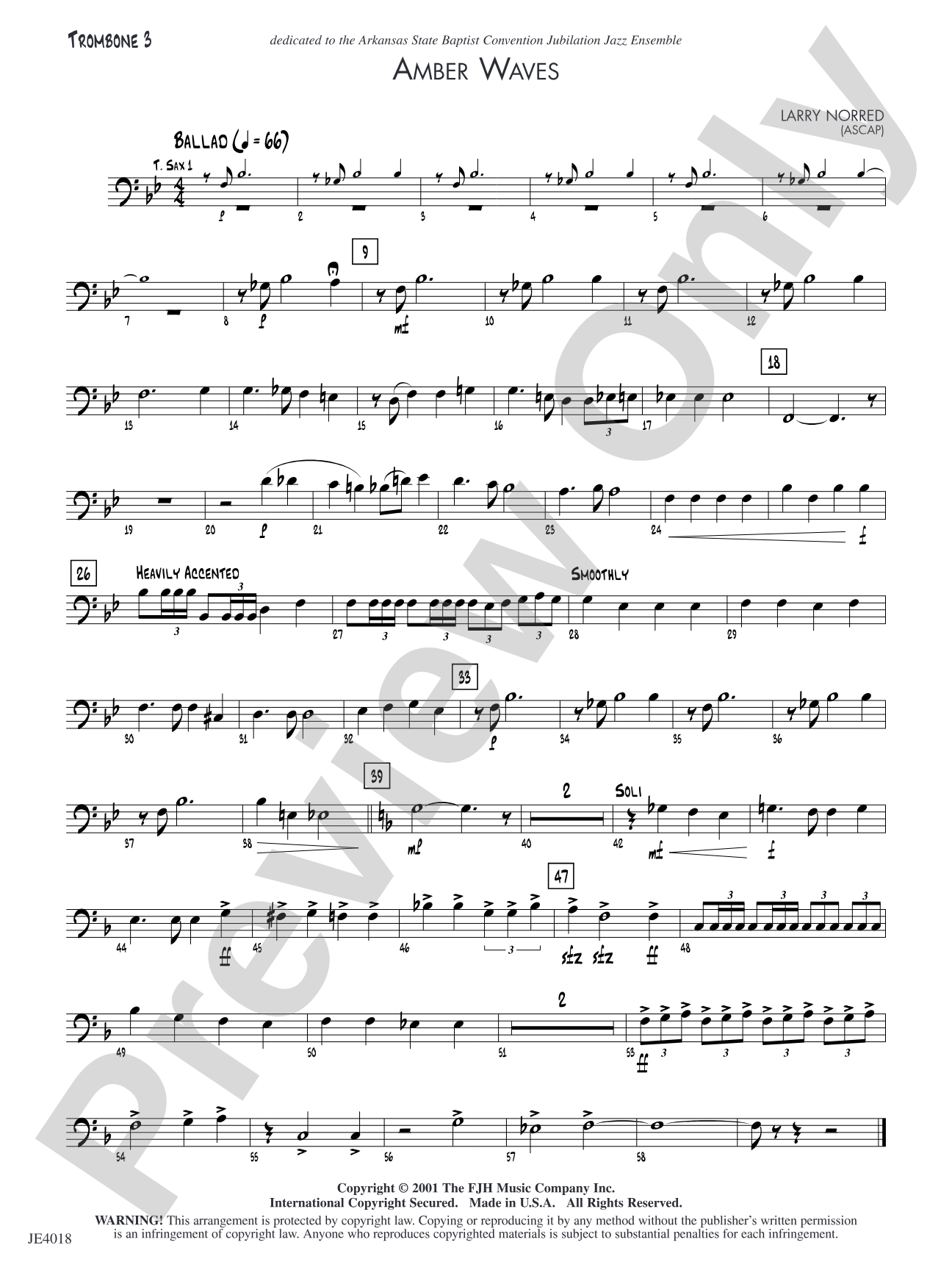 Amber Waves: Trombone 3