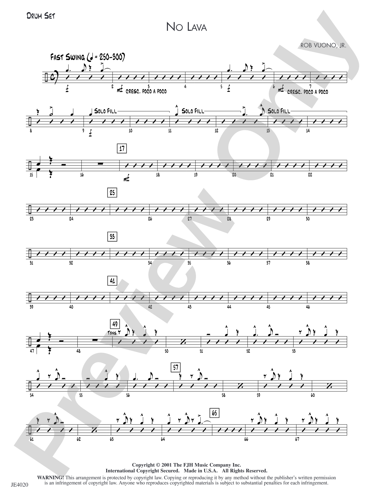 No Lava: Drum Set