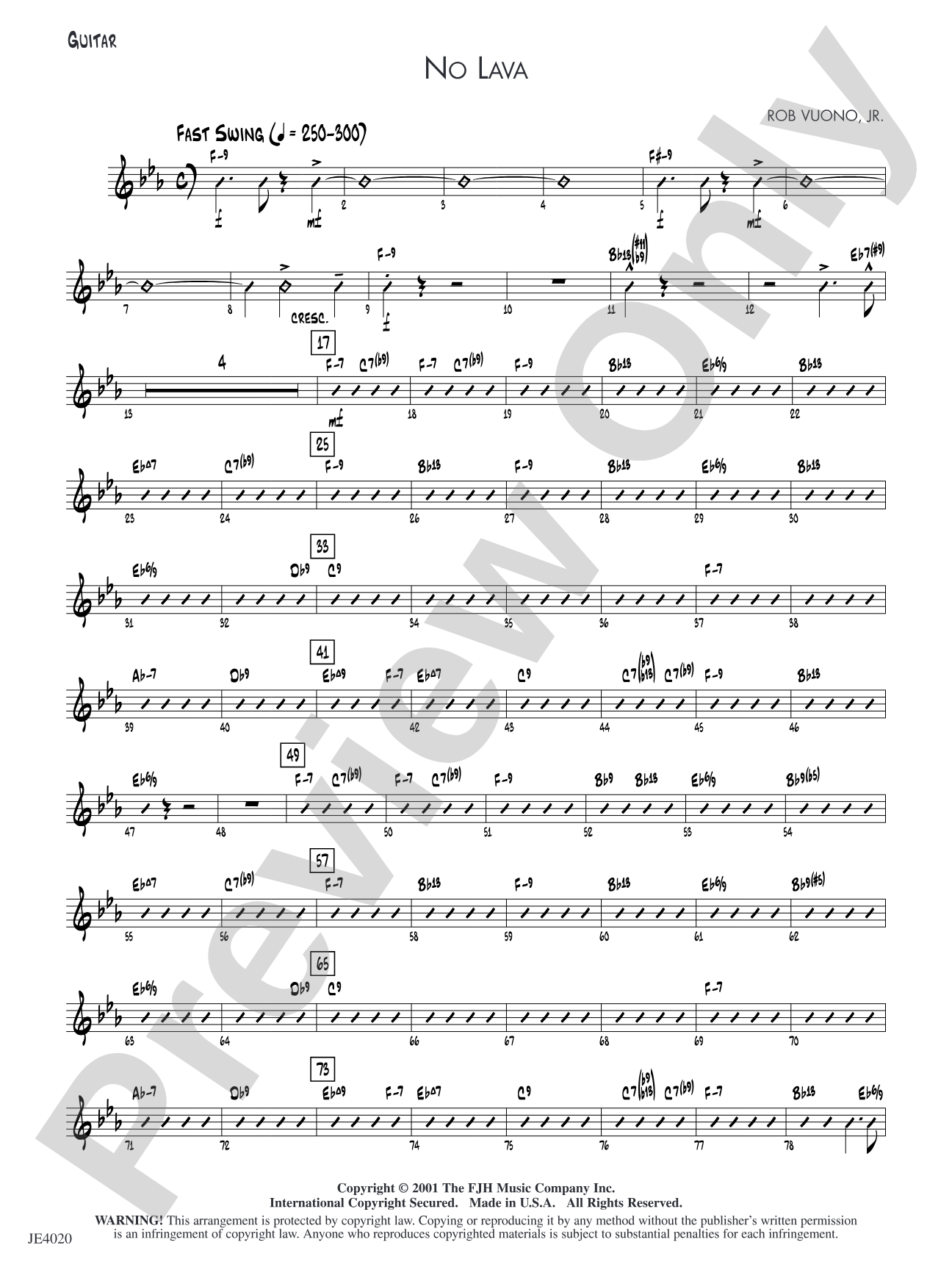 No Lava: Guitar