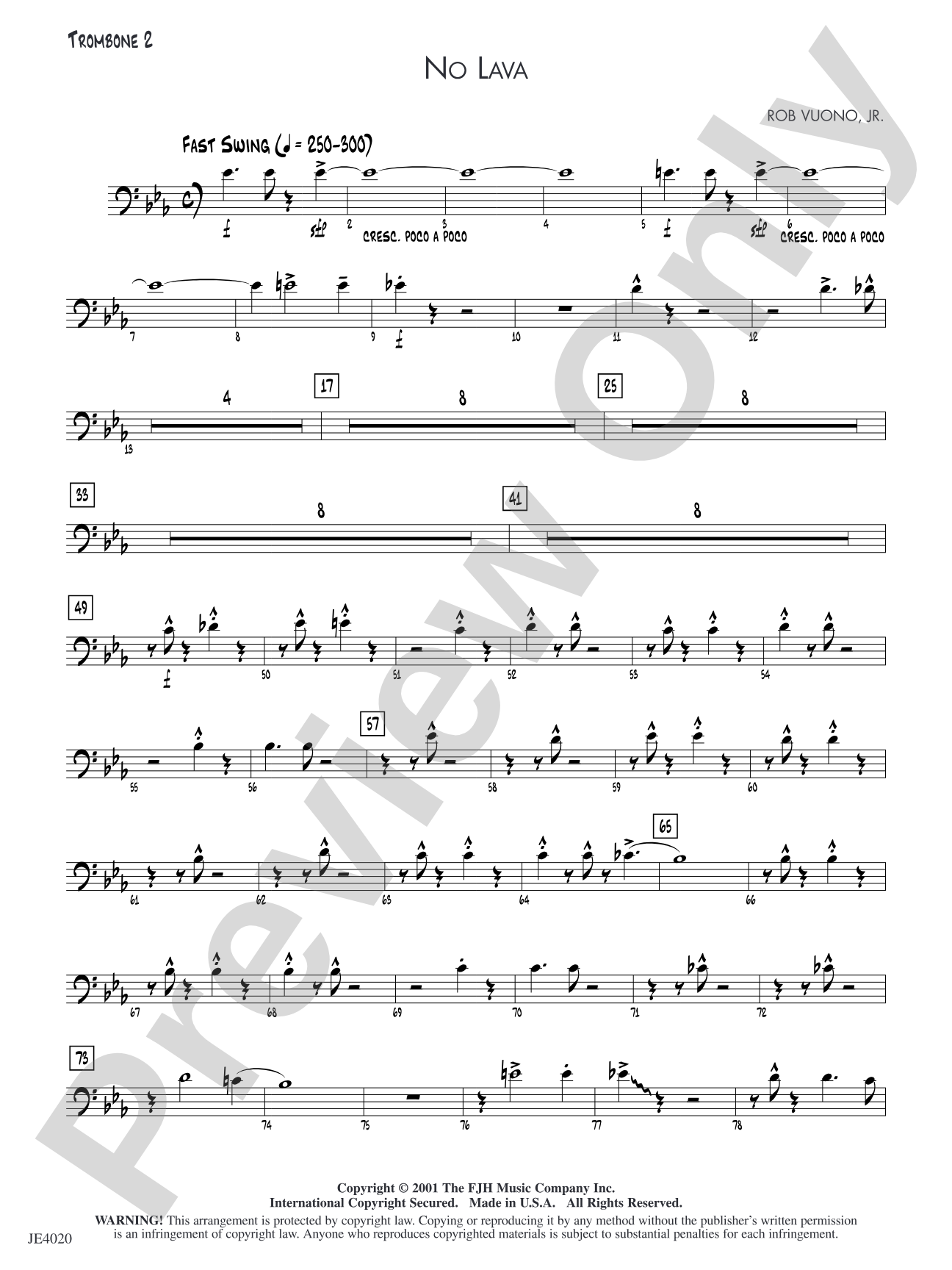 No Lava: Trombone 2