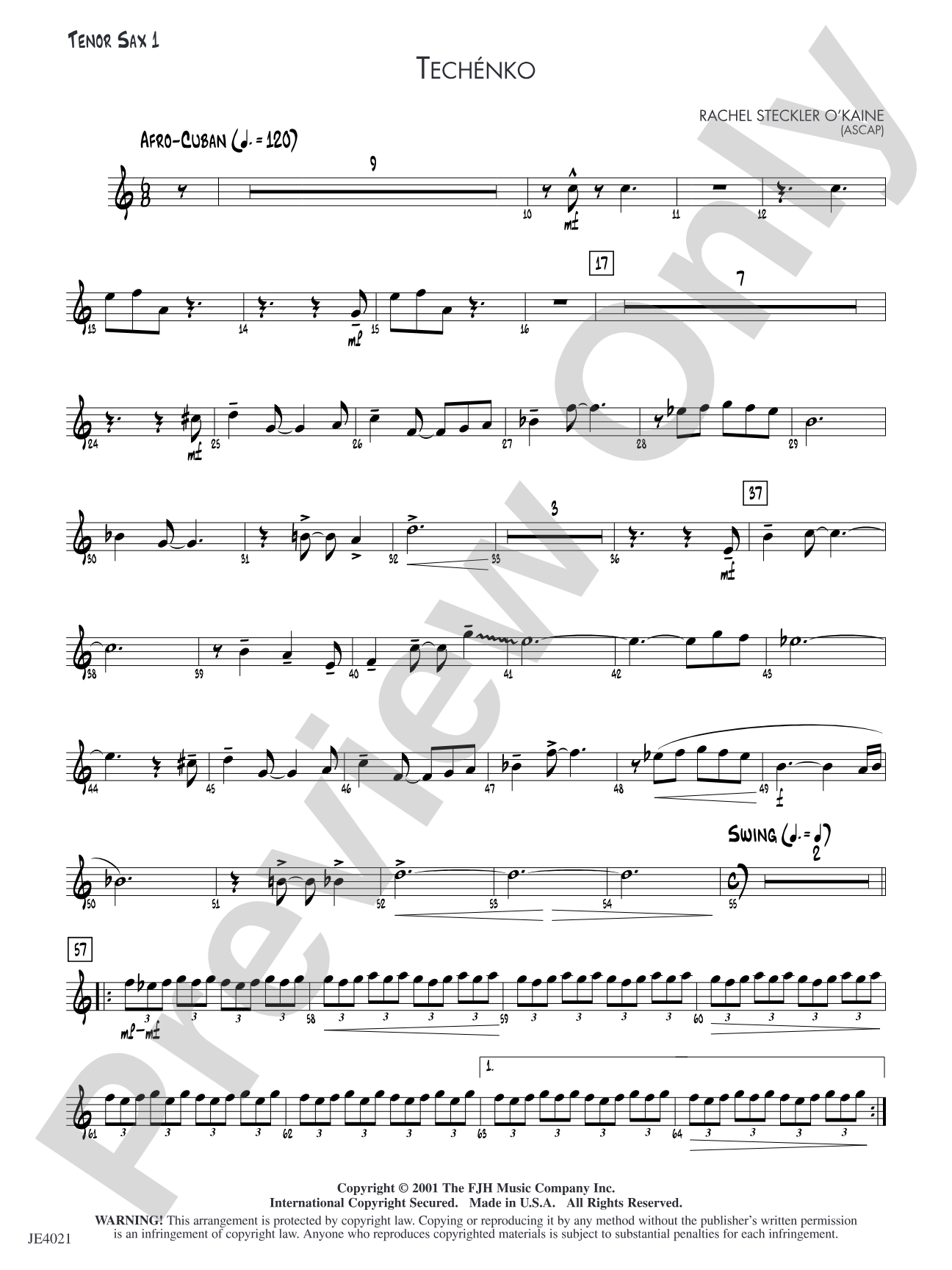 Techénko: Tenor Sax 1
