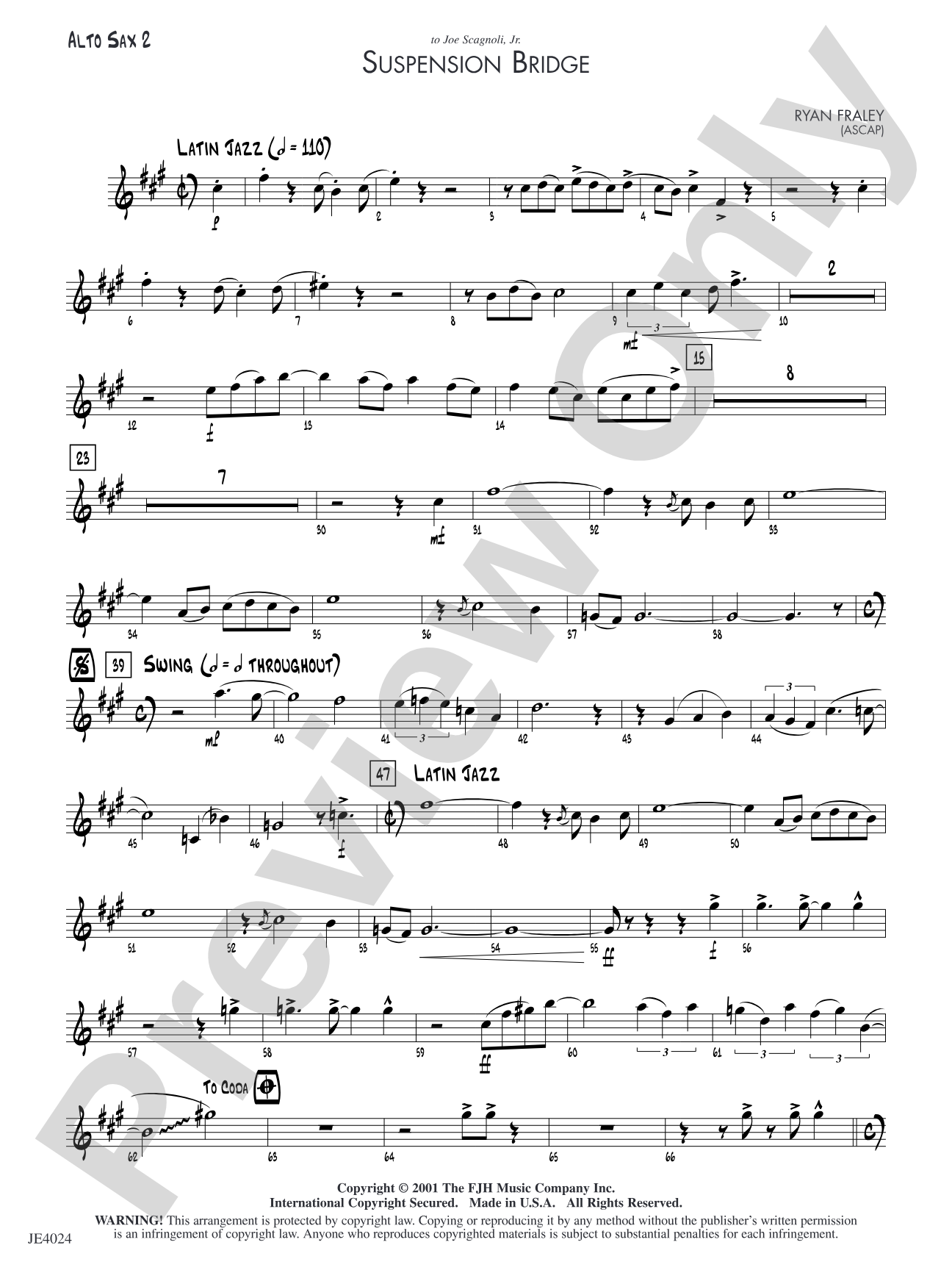 Suspension Bridge: Alto Sax 2