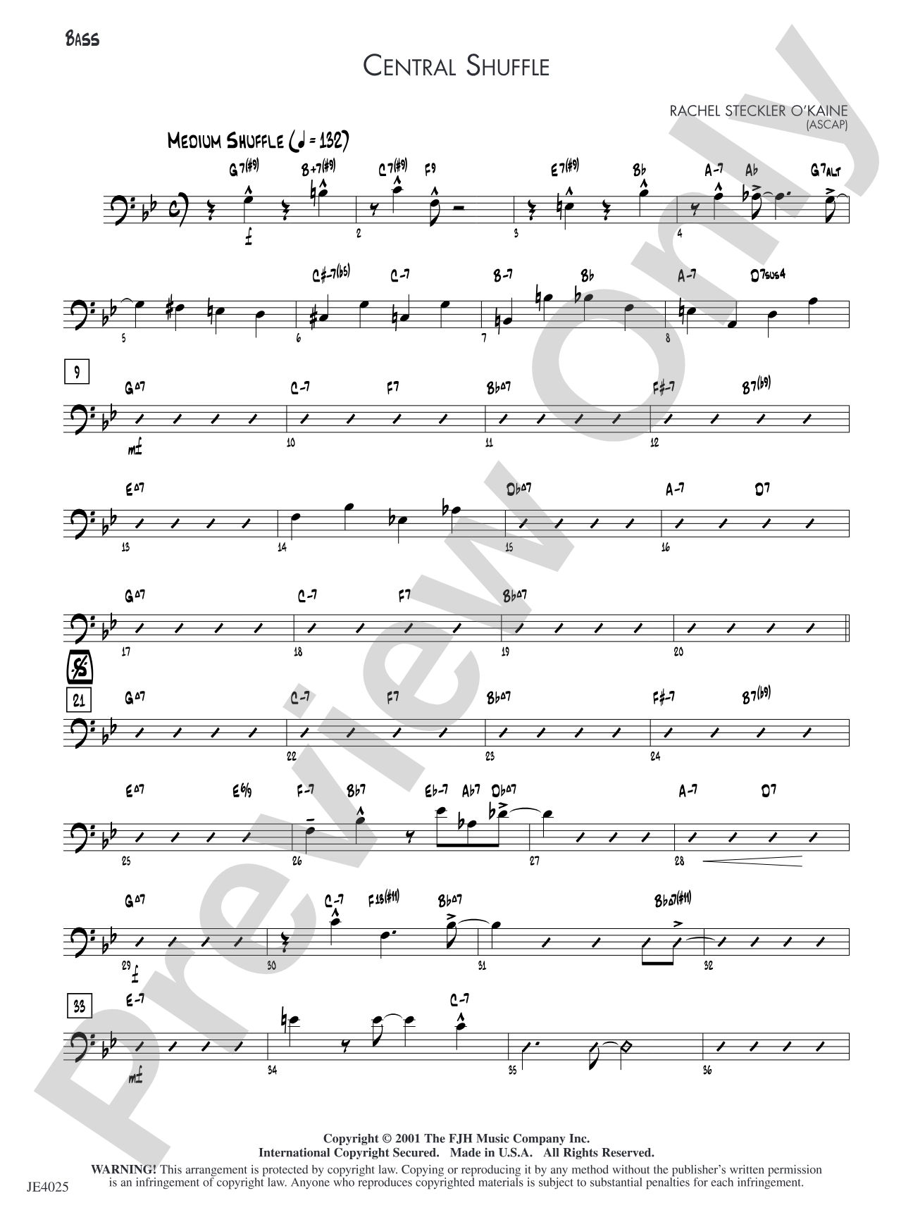 Central Shuffle: Bass
