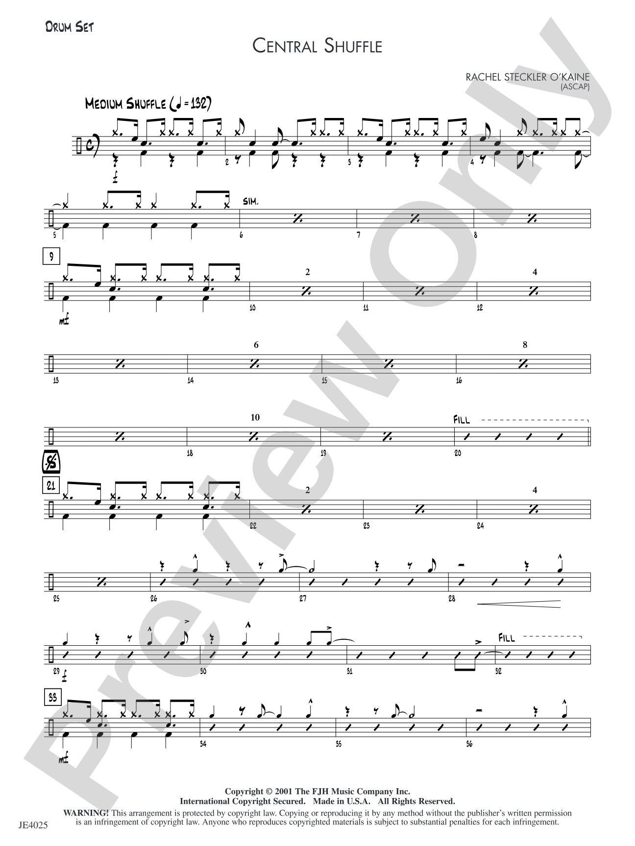 Central Shuffle: Drum Set