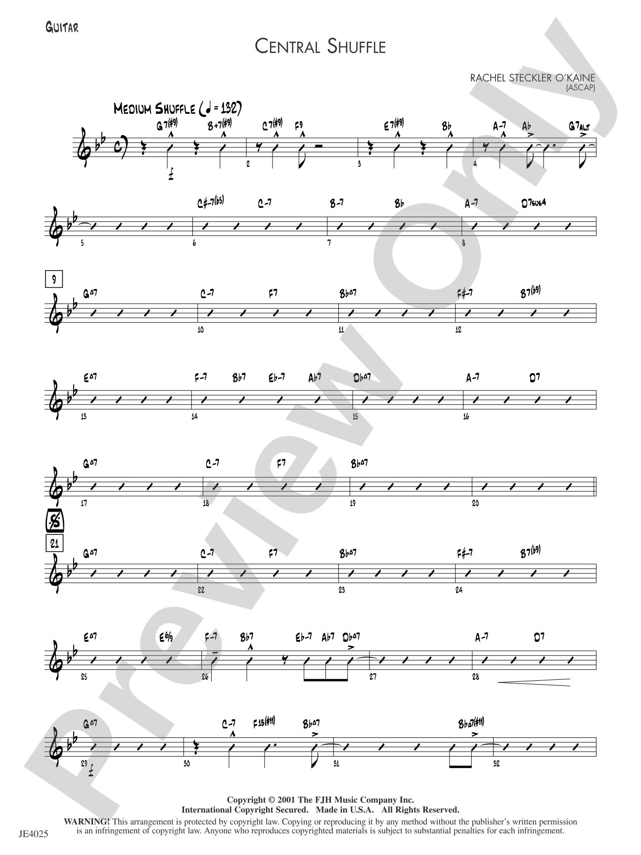 Central Shuffle: Guitar