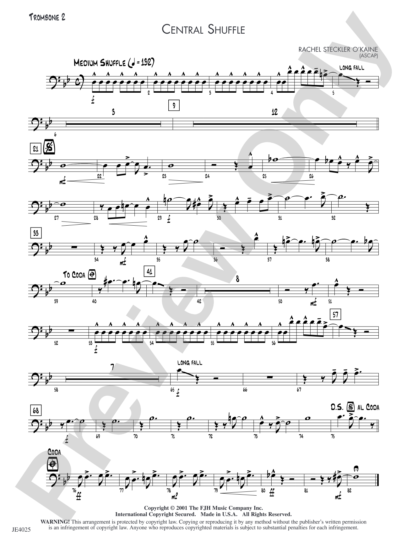 Central Shuffle: Trombone 2