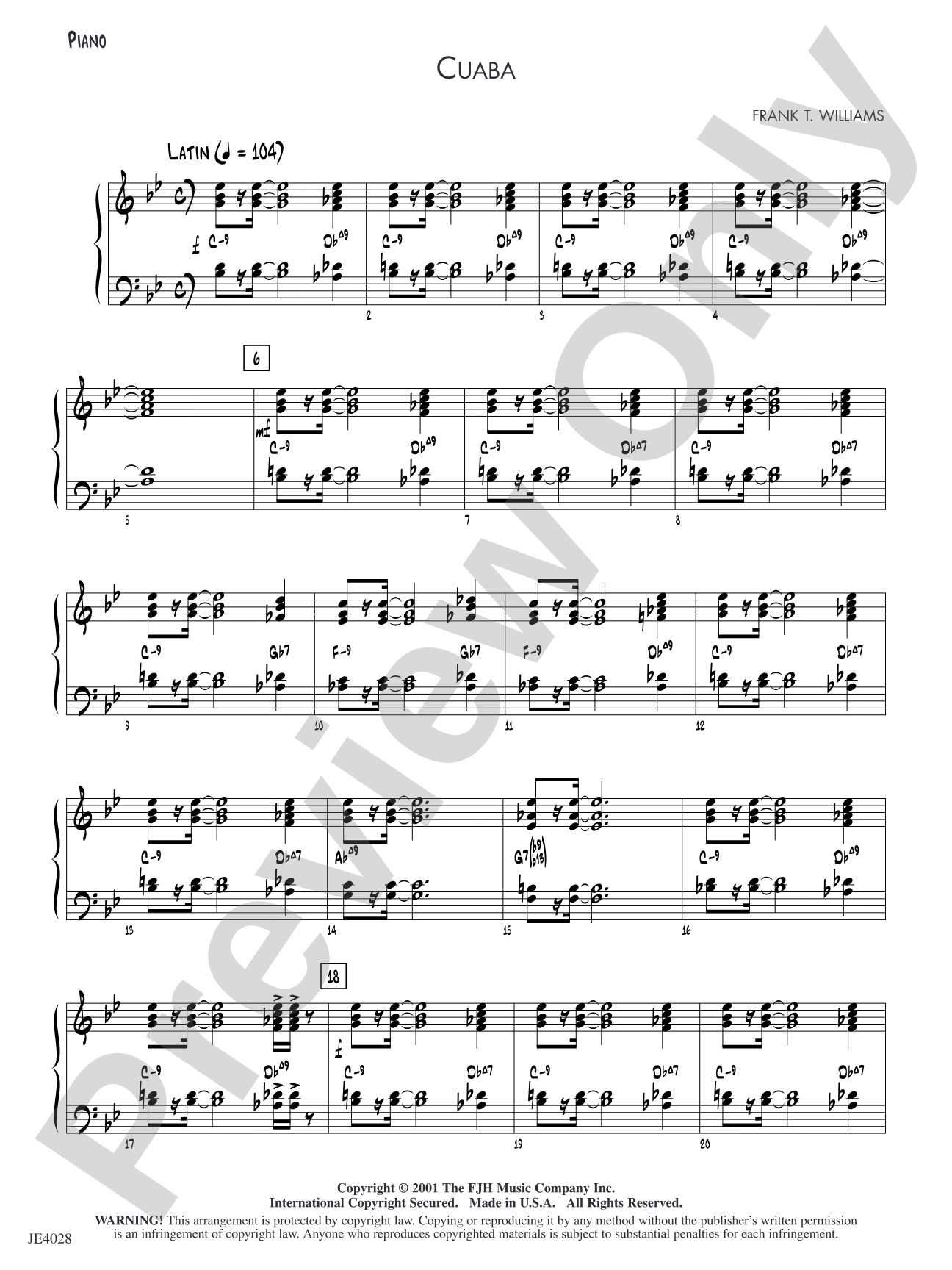 Cuaba: Piano