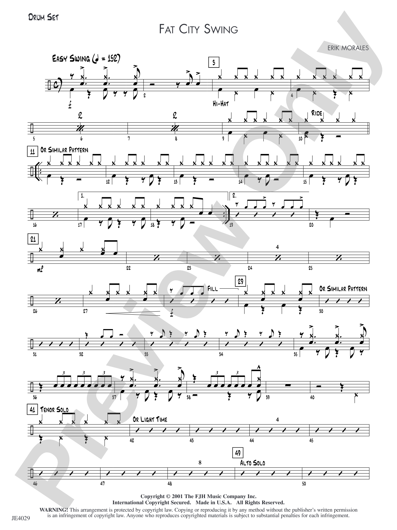 Fat City Swing: Drum Set