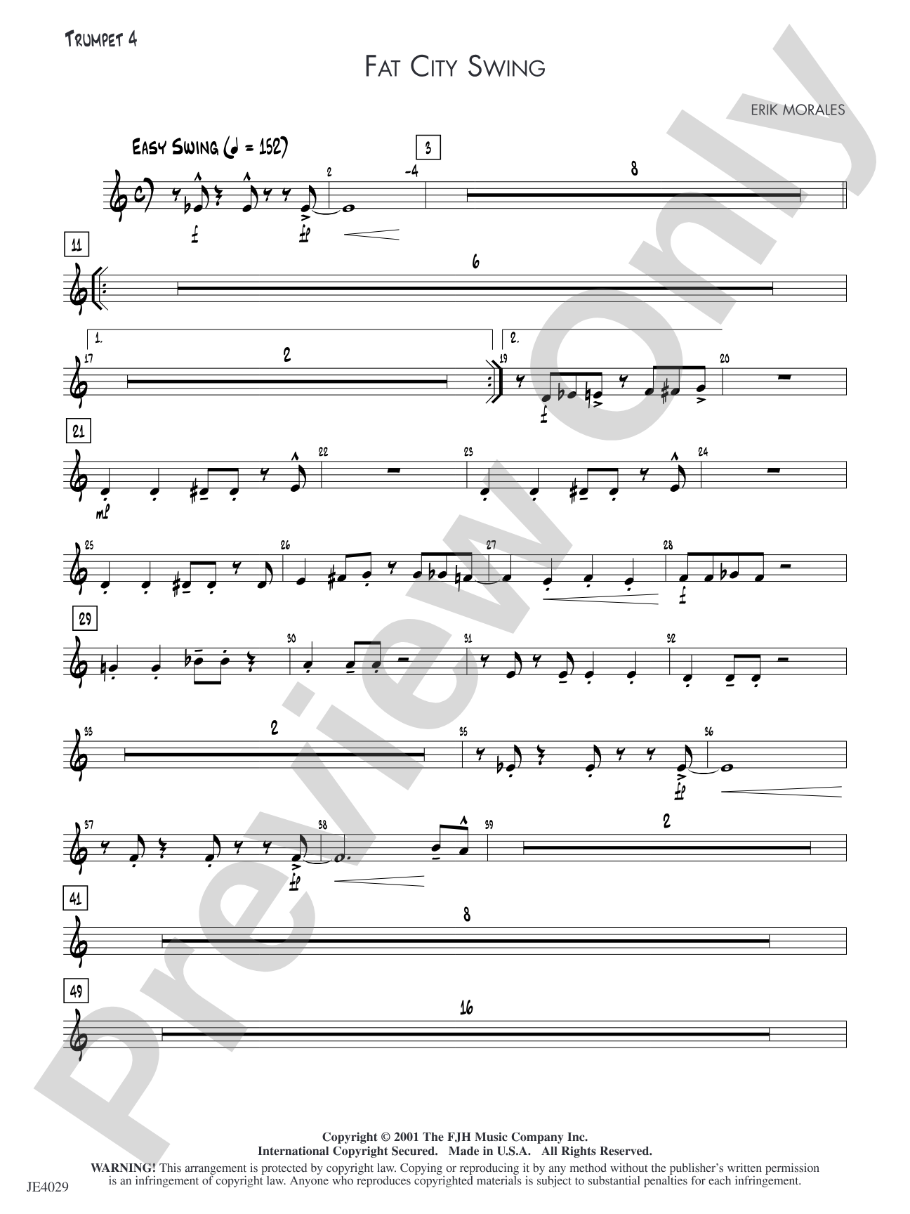 Fat City Swing: Trumpet 4