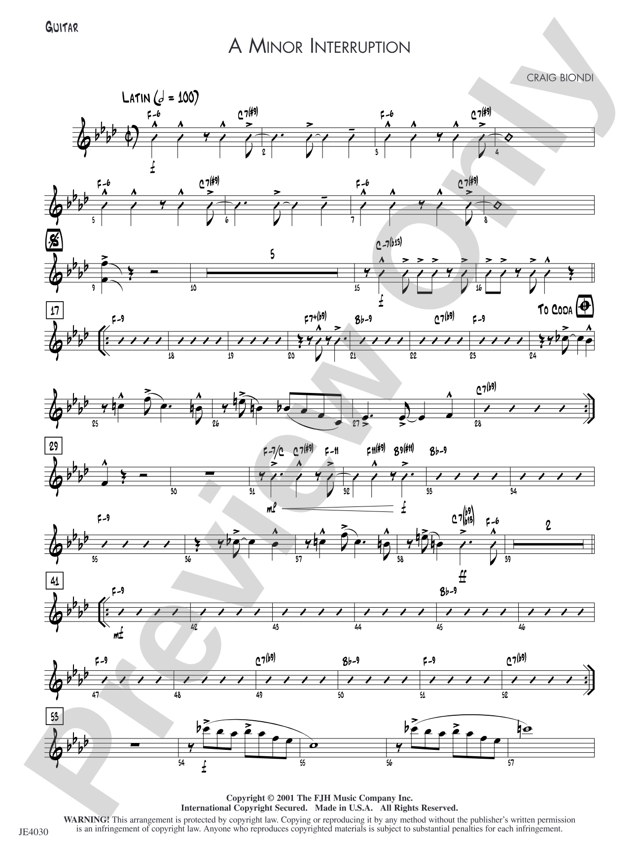 A Minor Interruption: Guitar