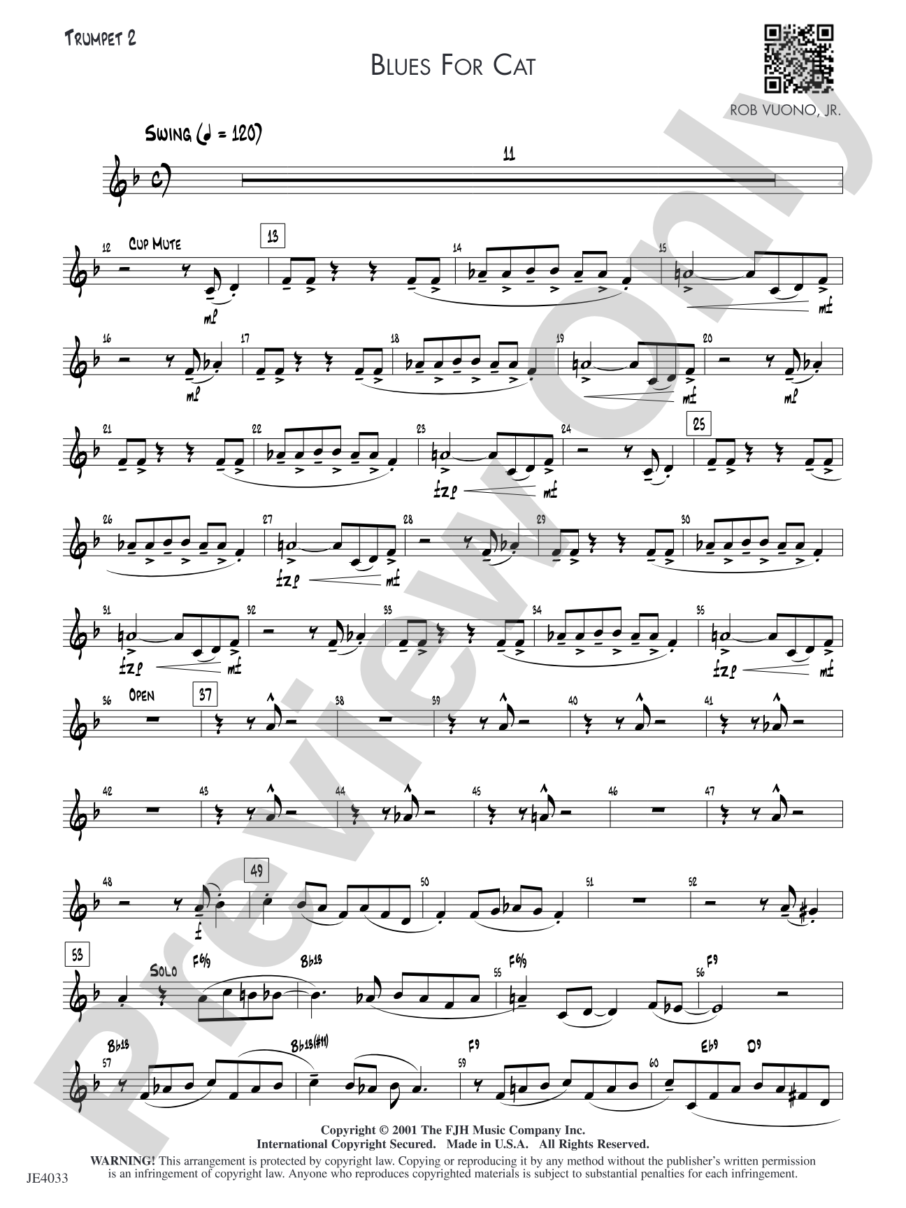 Blues for Cat: Trumpet 2