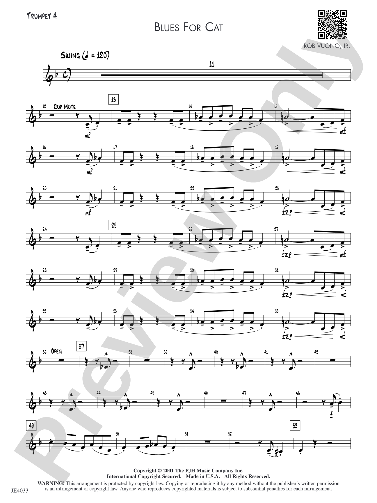 Blues for Cat: Trumpet 4