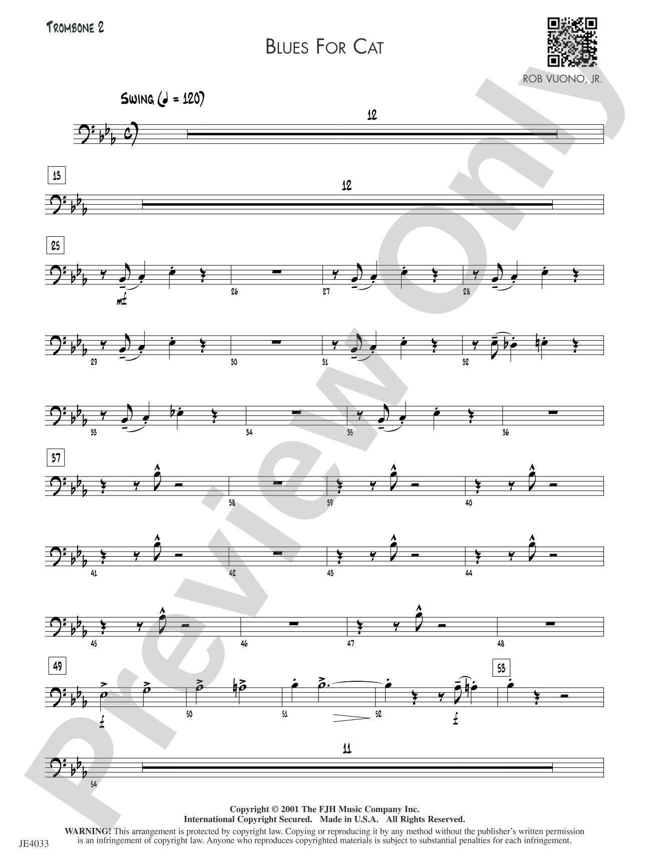 Blues for Cat: Trombone 2