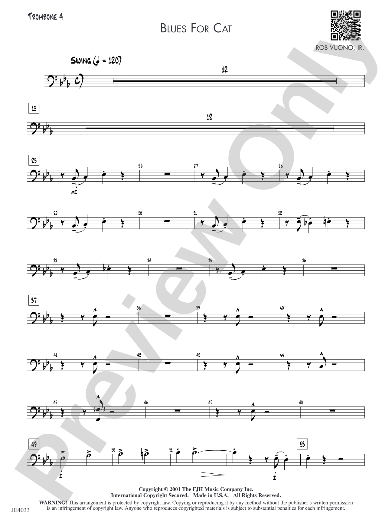 Blues for Cat: Trombone 4