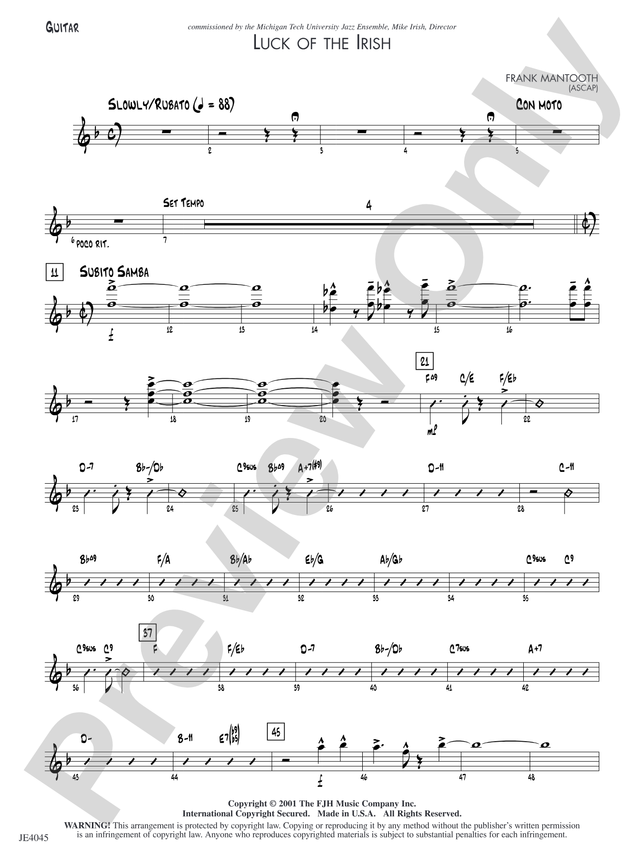 Luck of the Irish: Guitar