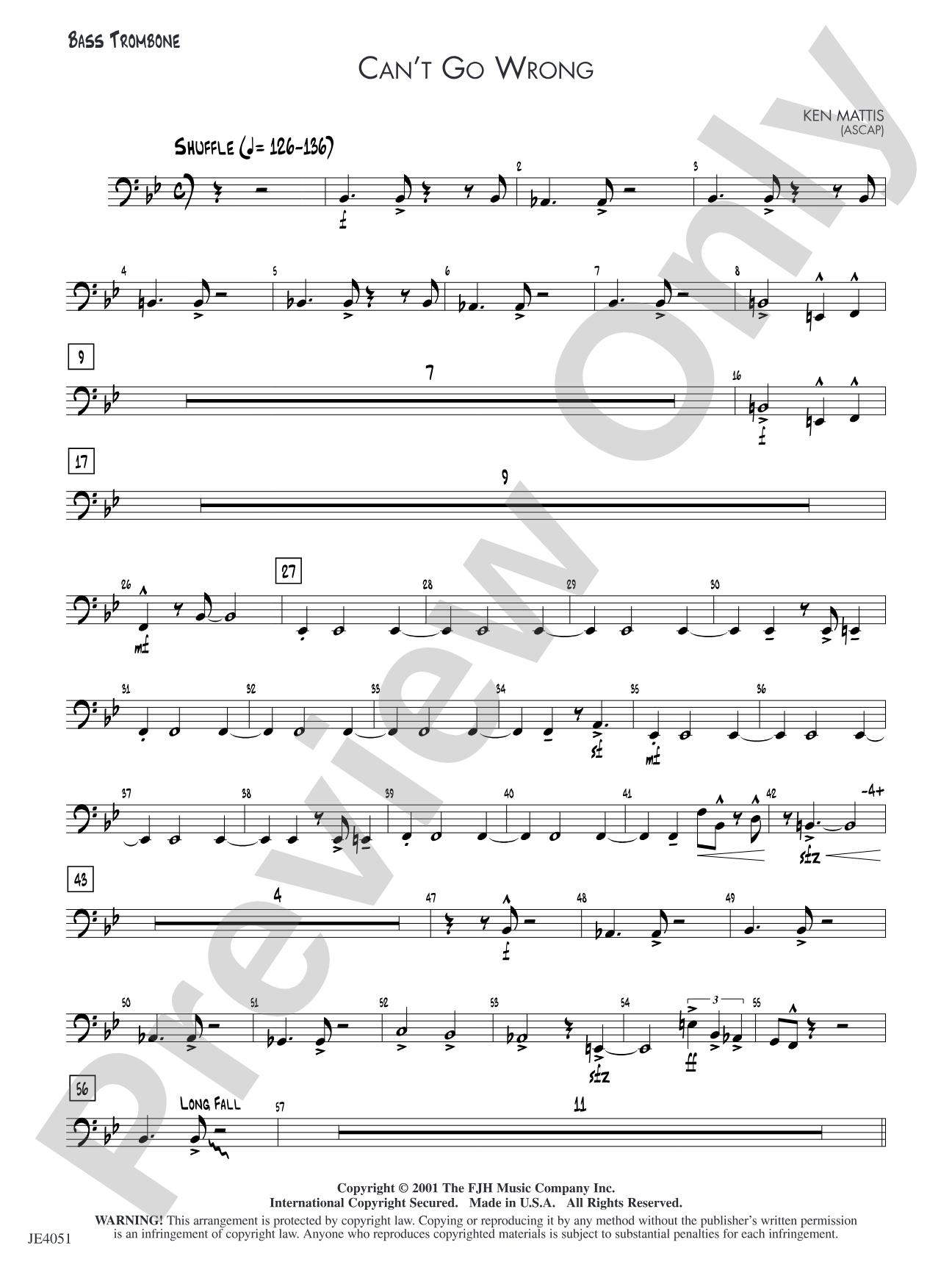 Can't Go Wrong: Bass Trombone