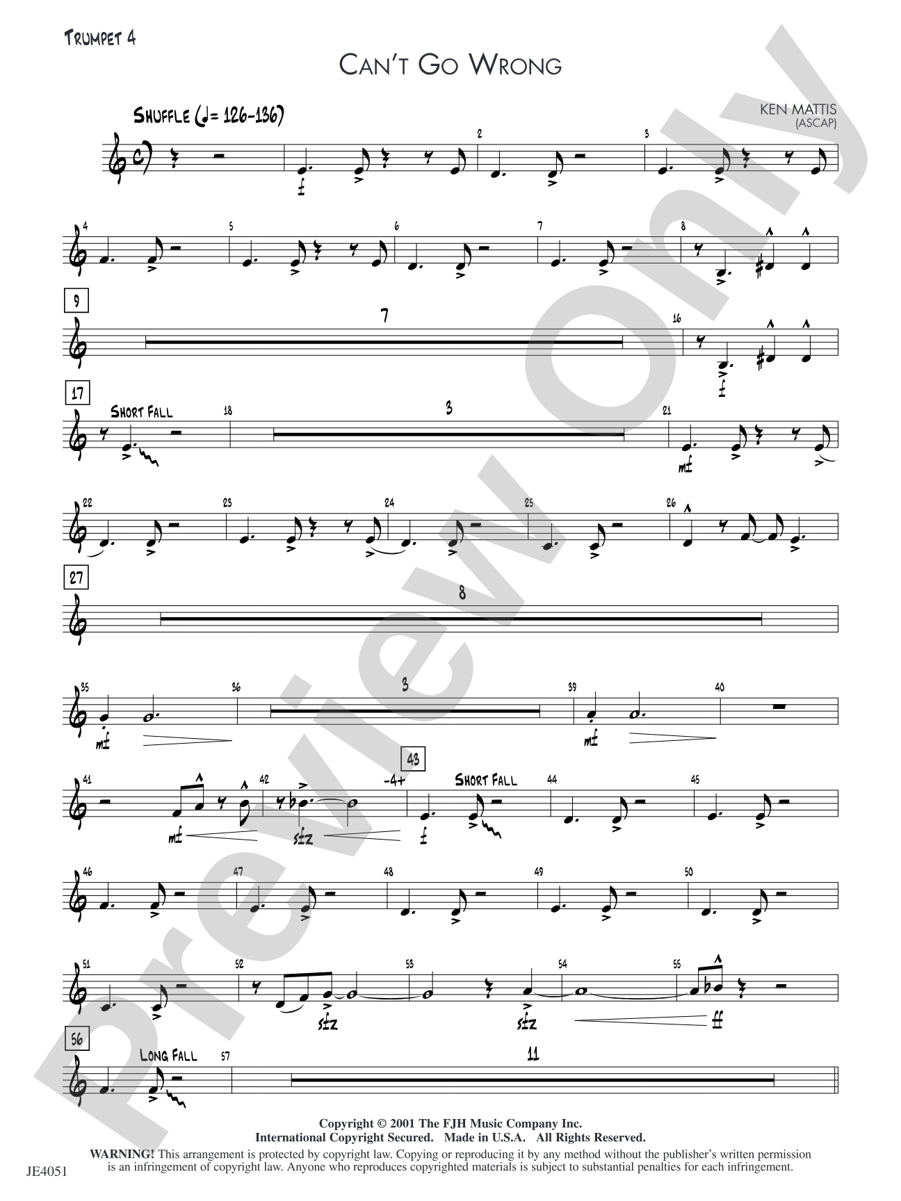 Can't Go Wrong: Trumpet 4