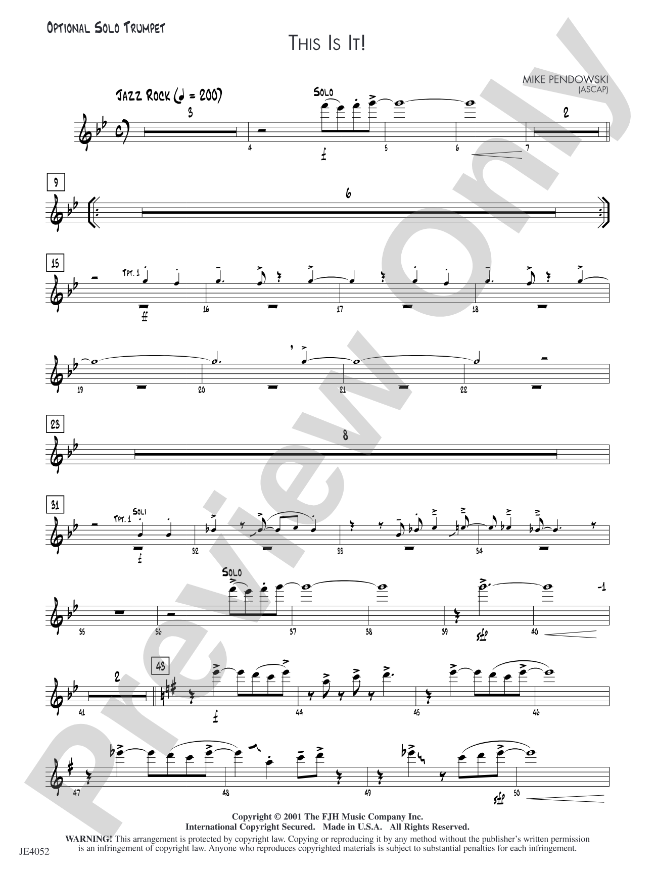 This Is It!: Solo Trumpet