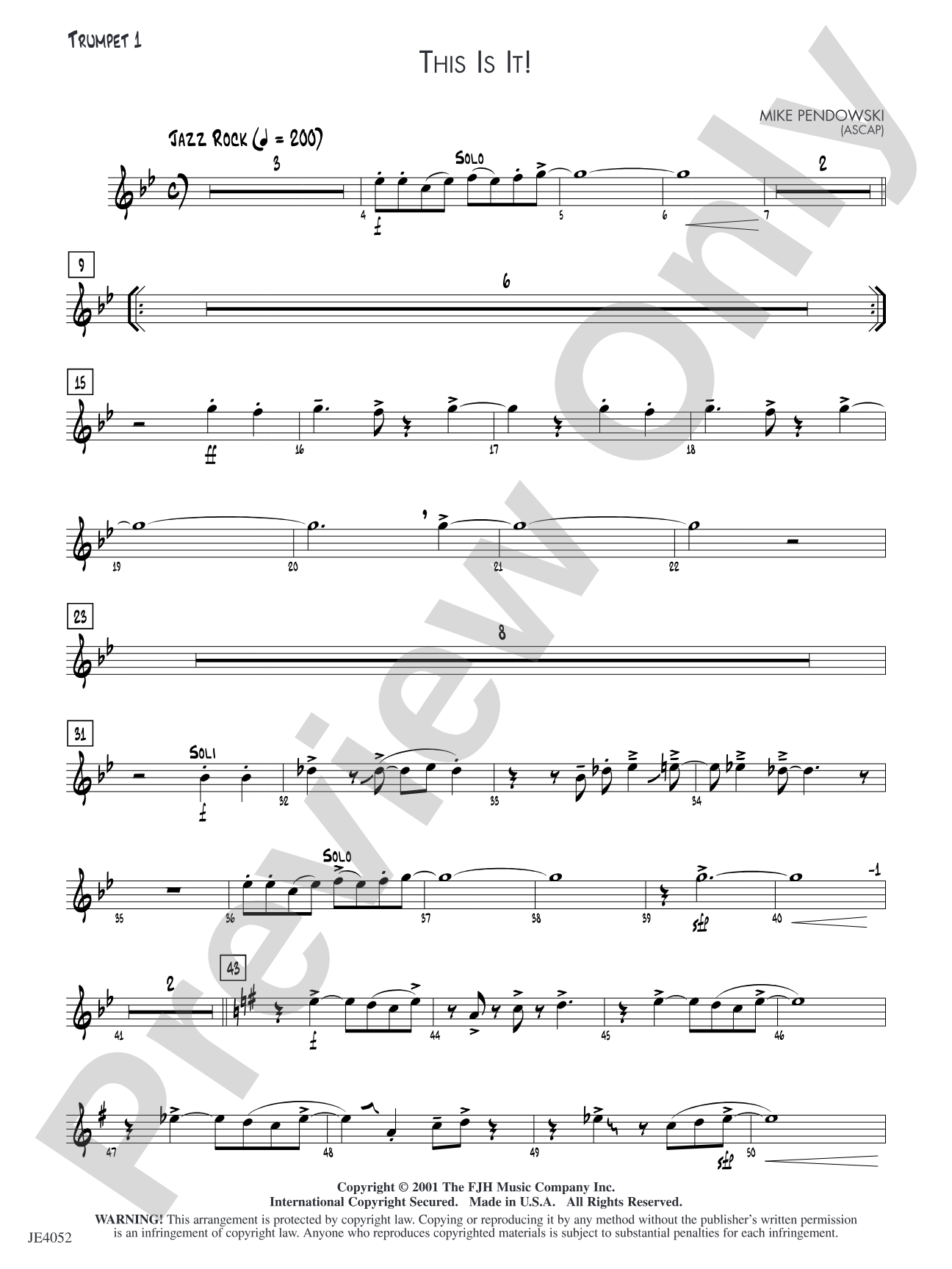 This Is It!: Trumpet 1