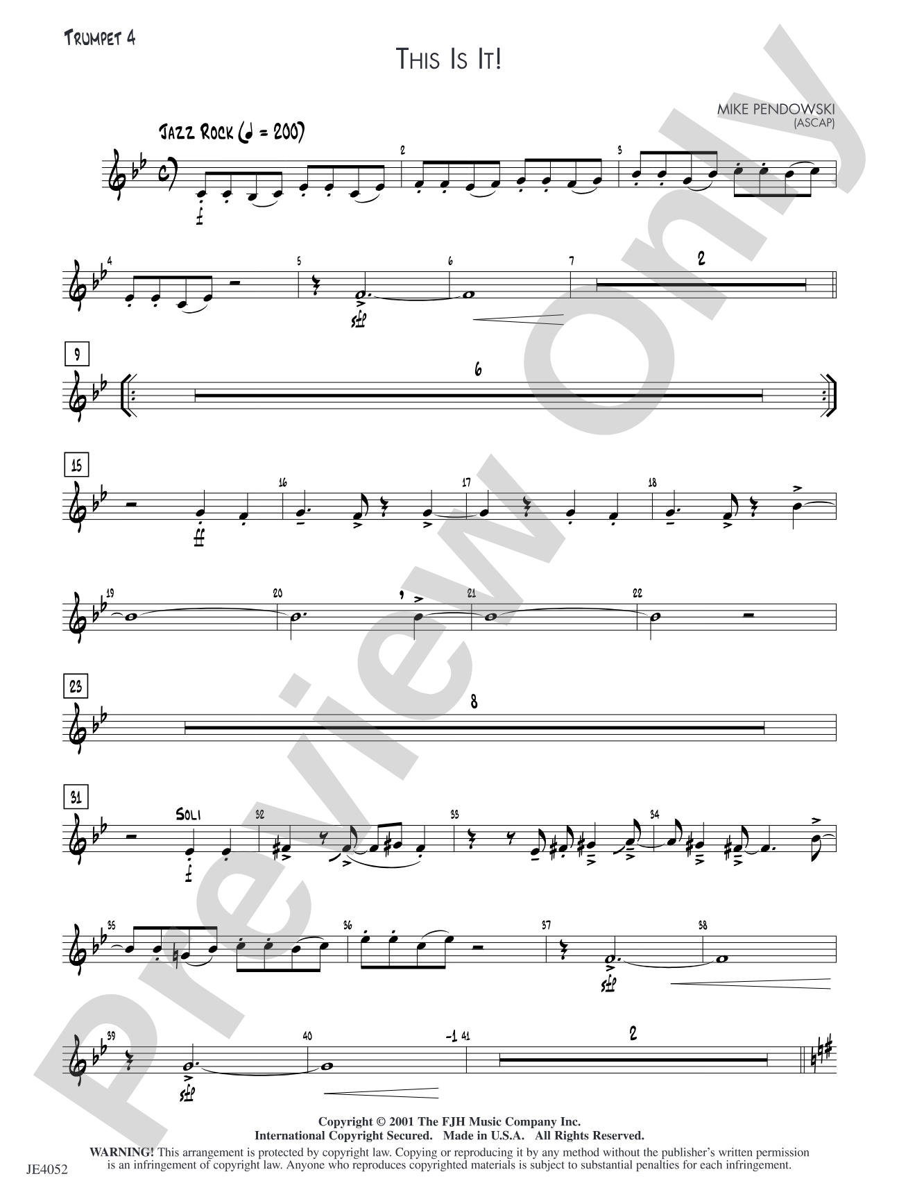 This Is It!: Trumpet 4
