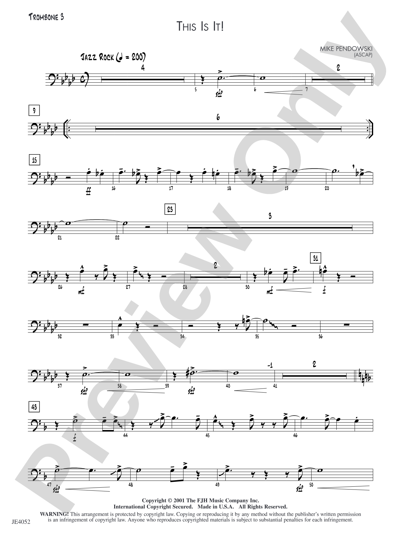 This Is It!: Trombone 3
