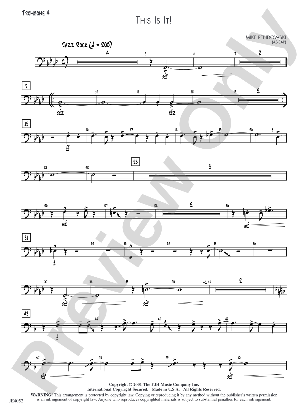 This Is It!: Trombone 4