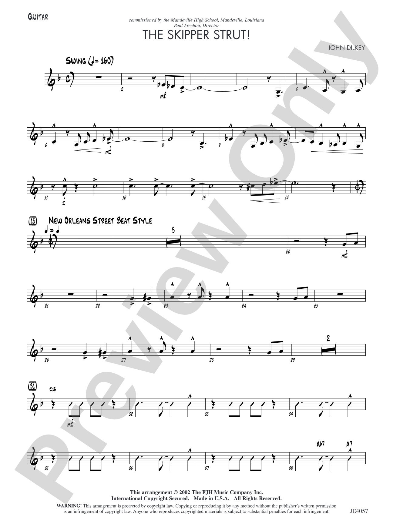 The Skipper Strut!: Guitar