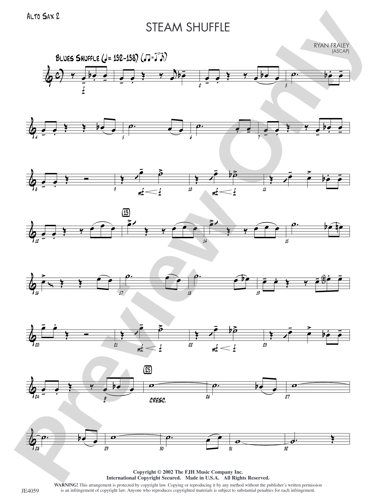 Steam Shuffle: Alto Sax 2