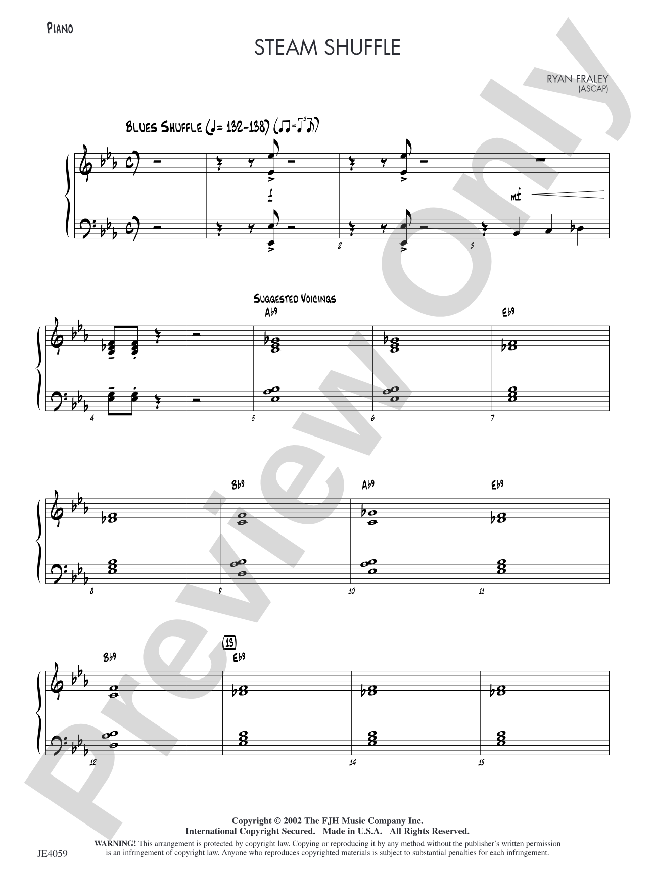 Steam Shuffle: Piano