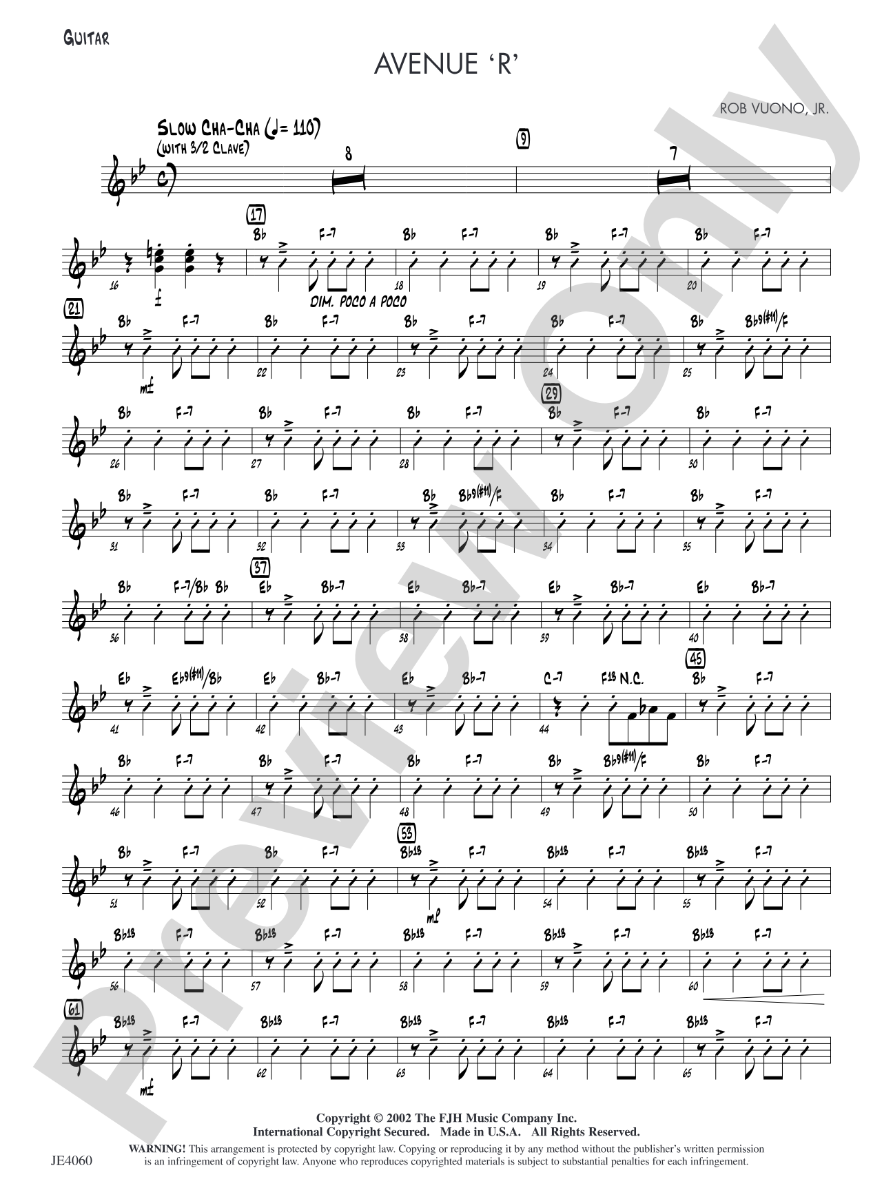 Avenue 'R': Guitar