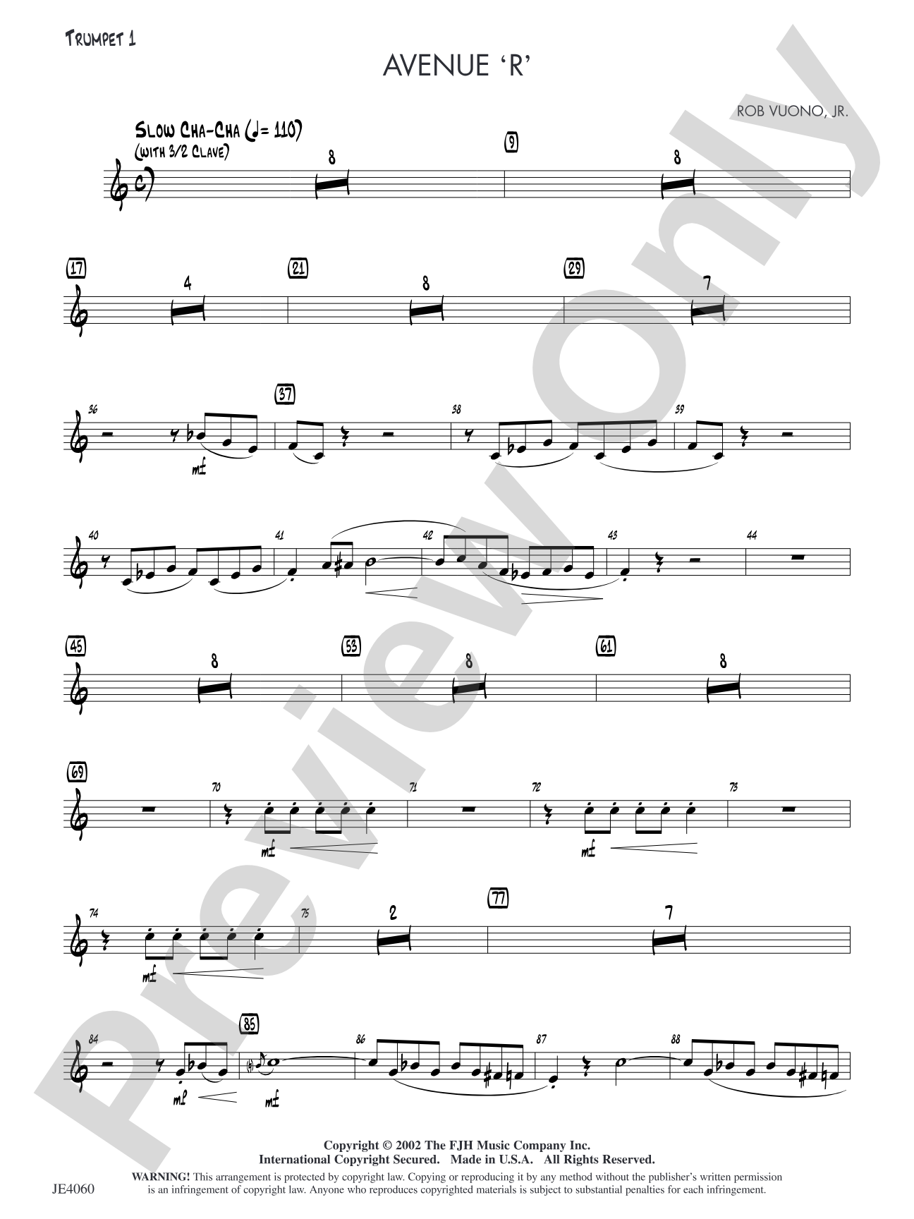 Avenue 'R': Trumpet 1